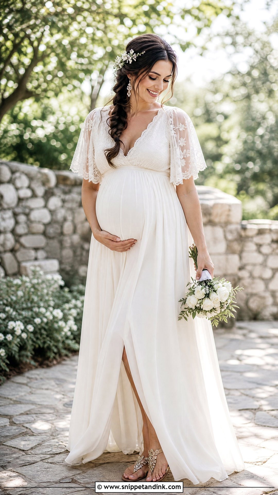 Maternity Hippie Wedding Dress - Snippet and Ink - 20 Hippie Wedding Dresses