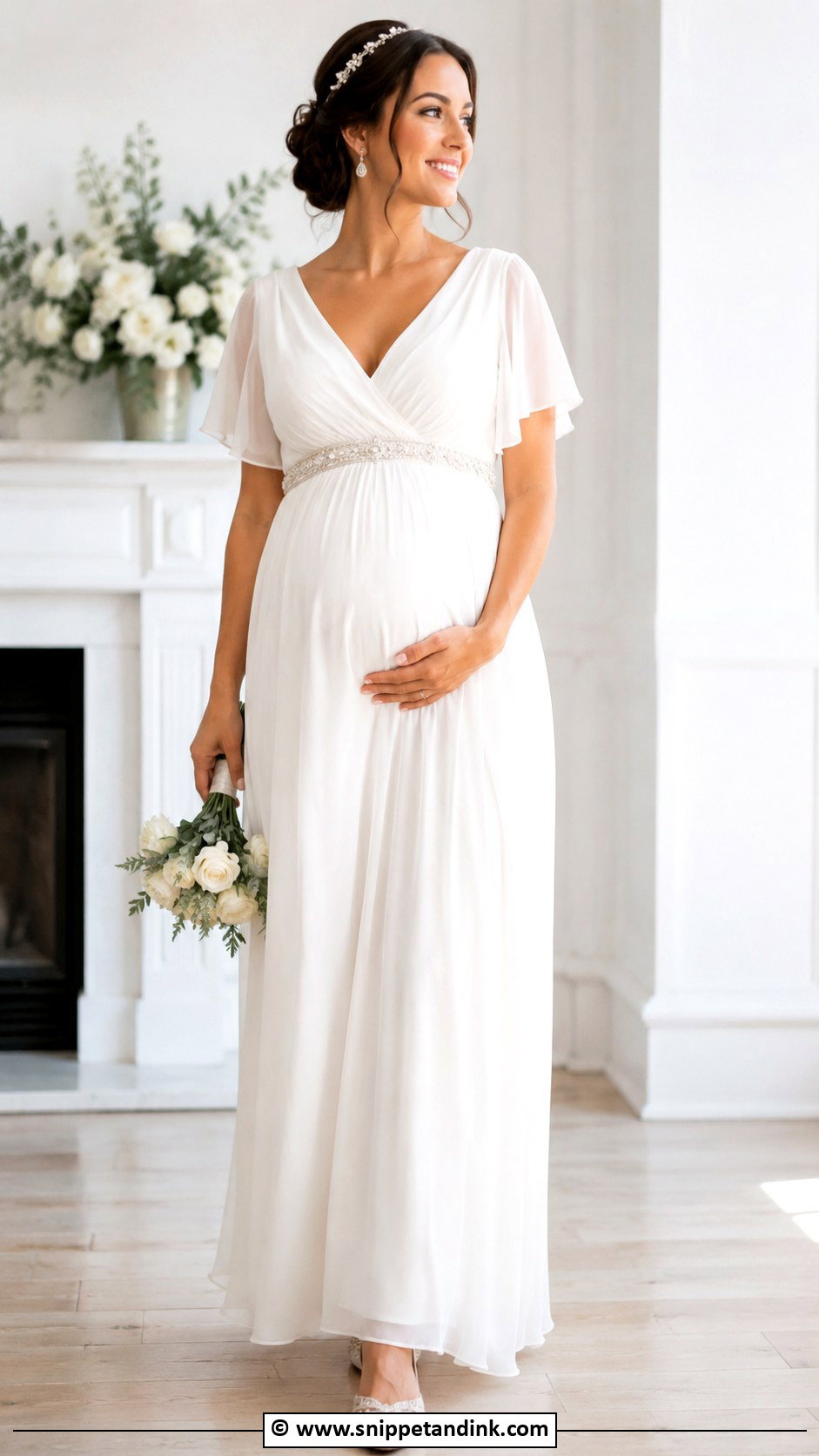 Maternity Informal Wedding Dress - Snippet and Ink - 25 Informal Wedding Dresses