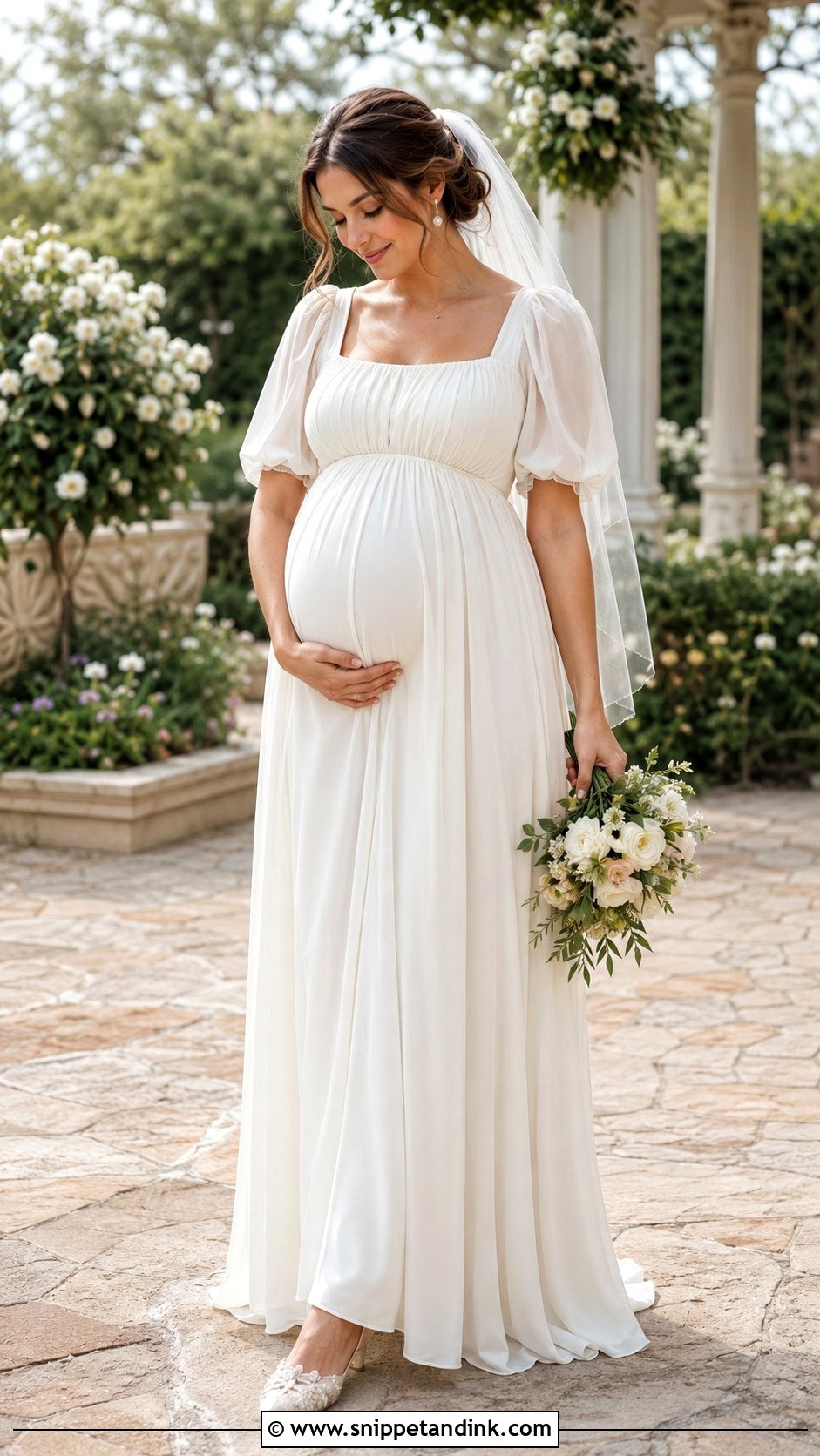 Maternity Milkmaid Wedding Dress - Snippet and Ink - 20 Milkmaid Wedding Dress Ideas