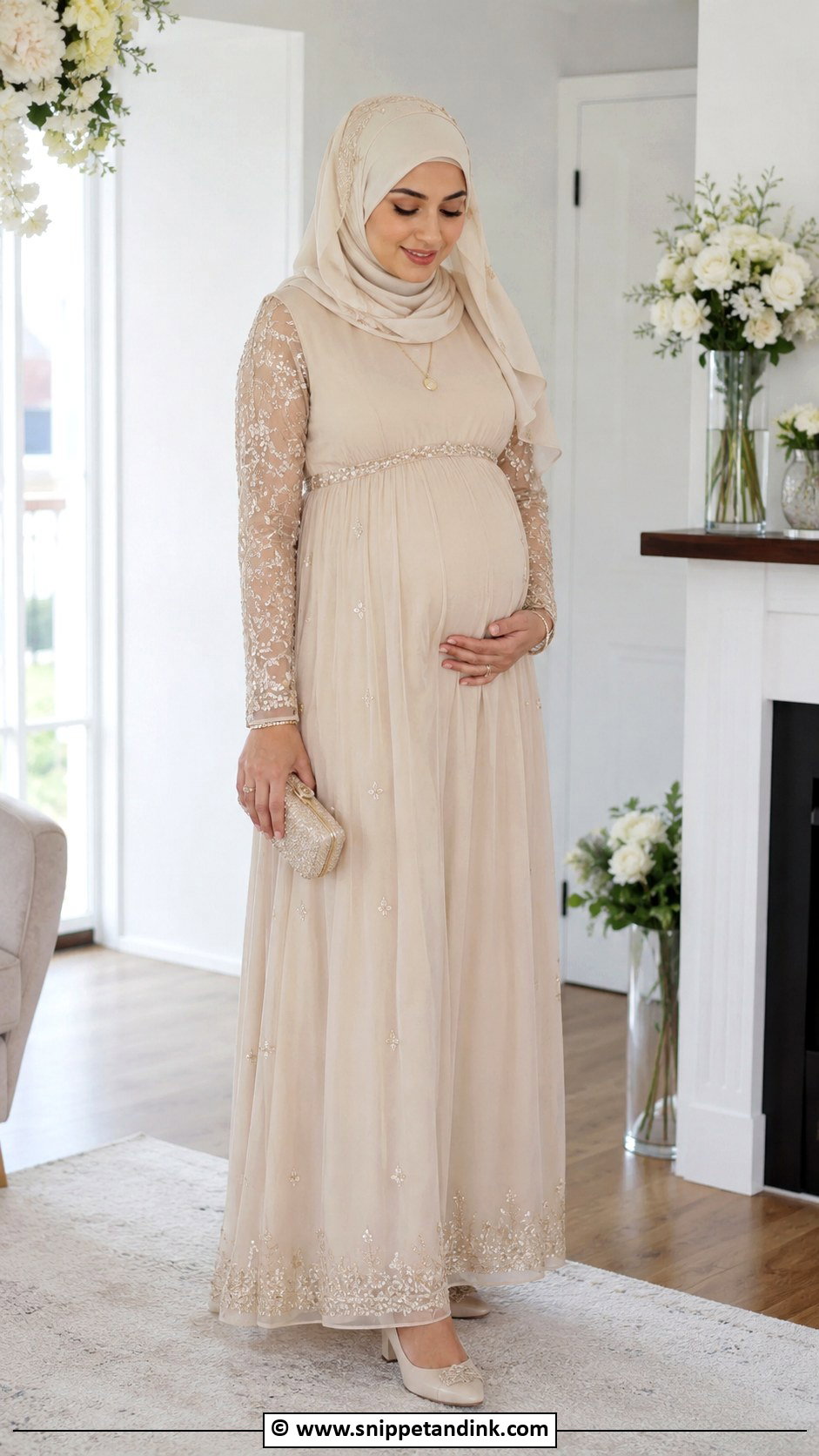 Maternity Nikah Dress - Snippet and Ink - 30 Muslim Nikah Dresses