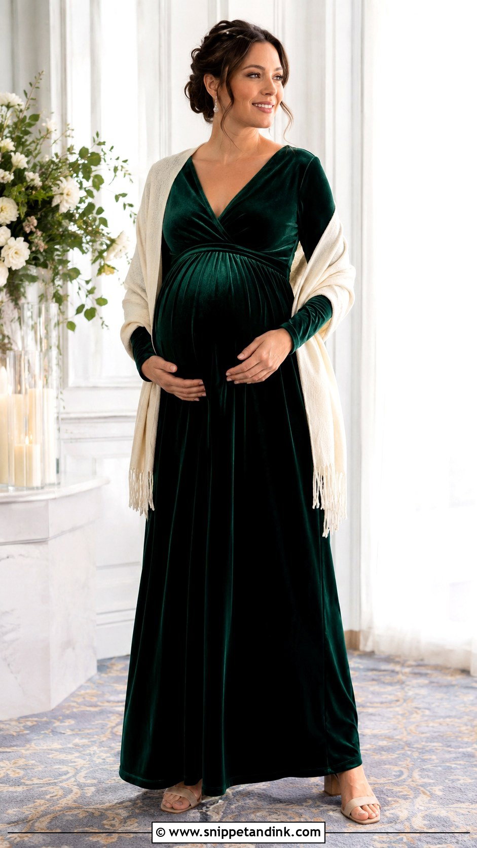 Maternity November Wedding Dress - Snippet and Ink - 25 November Wedding Dress Ideas