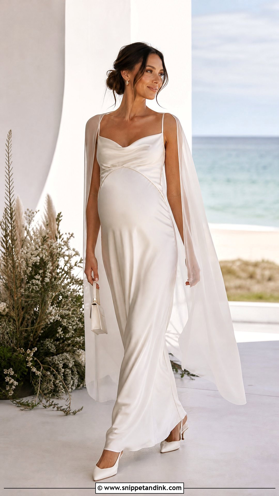 Maternity Slip Wedding Gown - Snippet and Ink - 20 Wedding Gown for Pregnant Brides Ideas