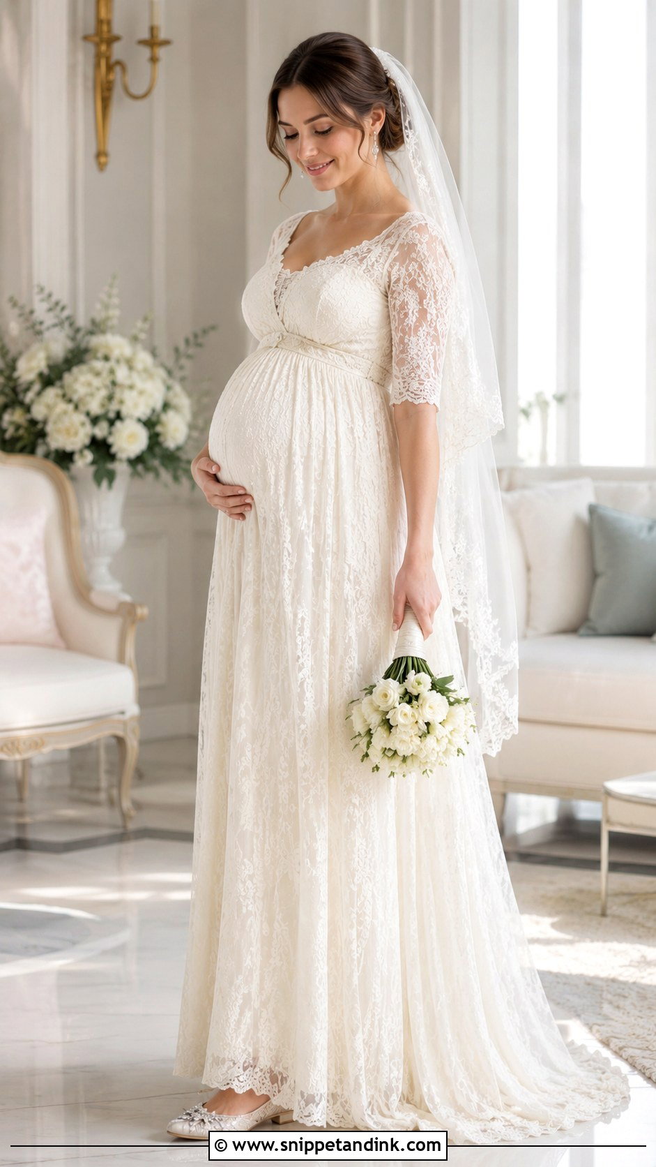 Maternity Vintage Old Wedding Dress - Snippet and Ink - 25 Old Wedding Dresses