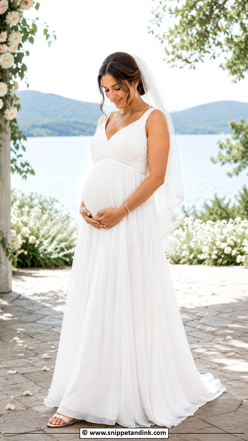 Maternity Wedding Dress - Snippet and Ink - 30 Flowy Wedding Dress Ideas