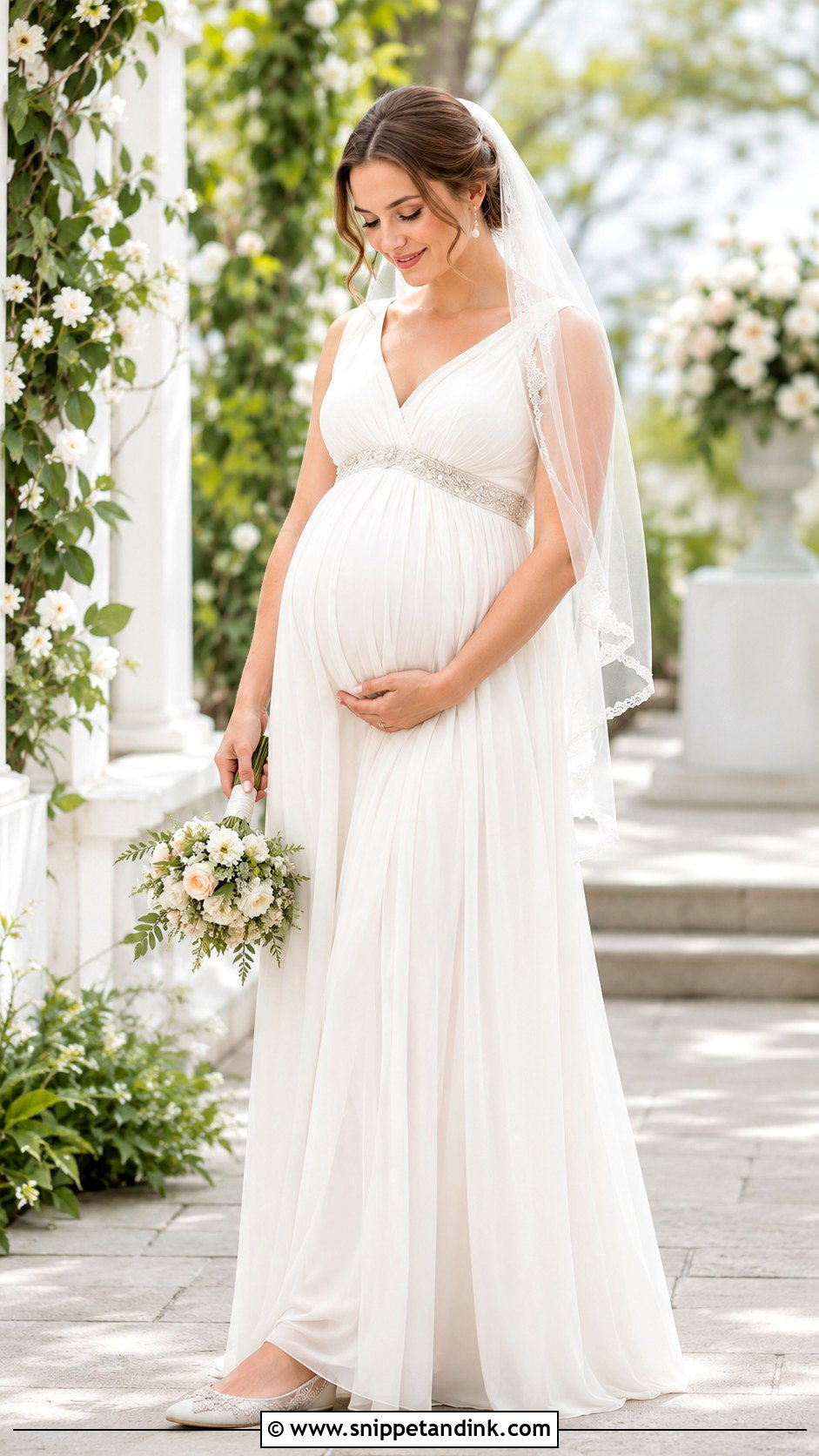 Maternity Wedding Dress Outfit - Snippet and Ink - 25 Wedding Outfit for Bride Ideas