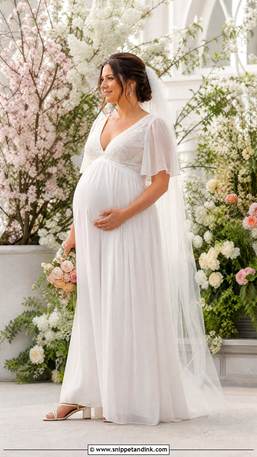 Maternity Wedding Dress With Sleeves - Snippet and Ink - 25 Wedding Dress for Pregnant Bride Ideas