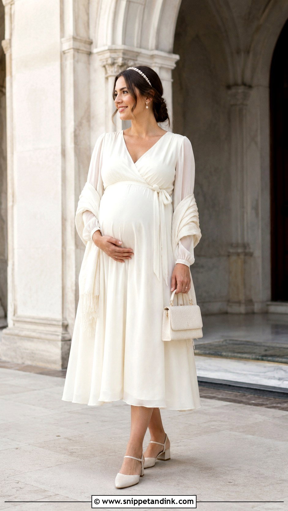 Maternity Wrap Convalidation Dress - Snippet and Ink - 20 Convalidation Ceremony Dress Ideas