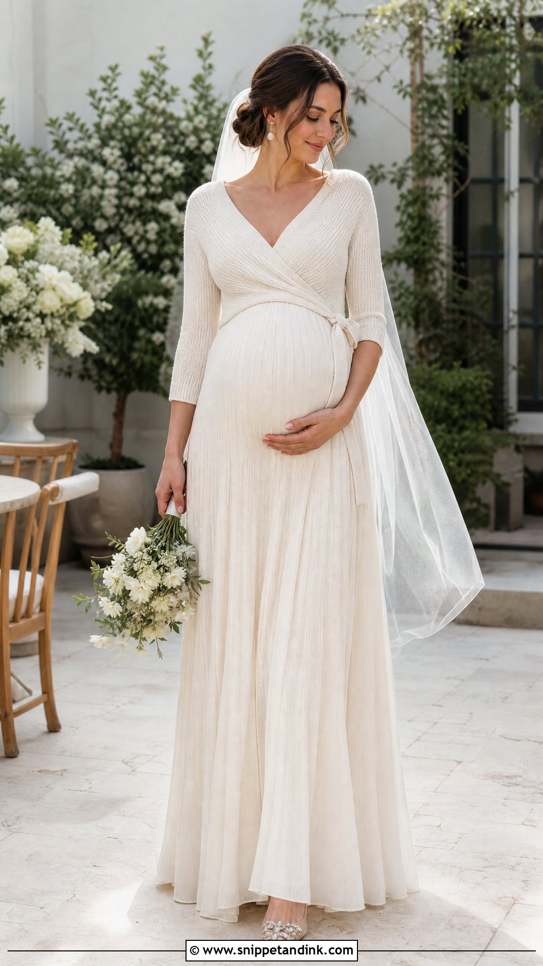 Maternity Wrap Knitted Wedding Dress - Snippet and Ink - 25 Knitted Wedding Dress Ideas