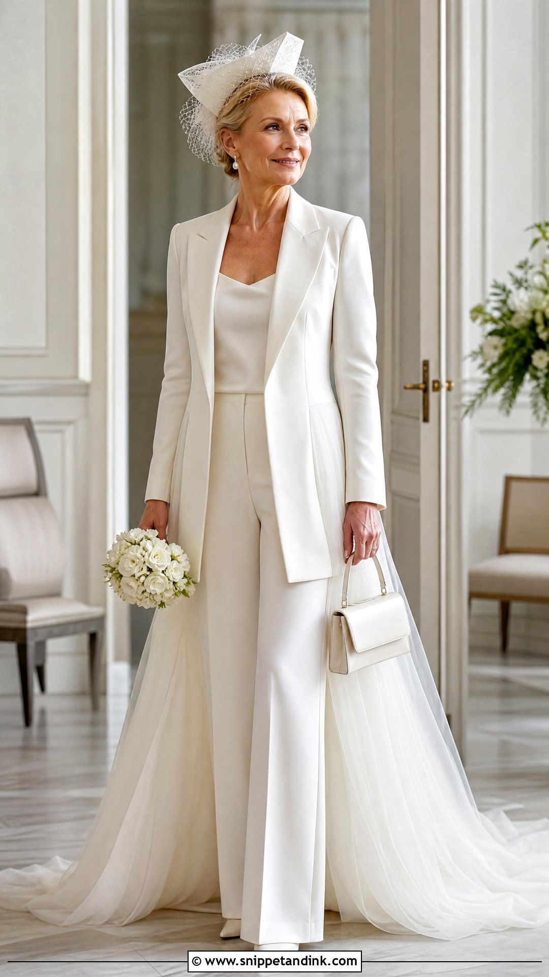 Mature Royal Bride Tailored Wedding Suit - Snippet and Ink - 20 Royal Bride Look Ideas