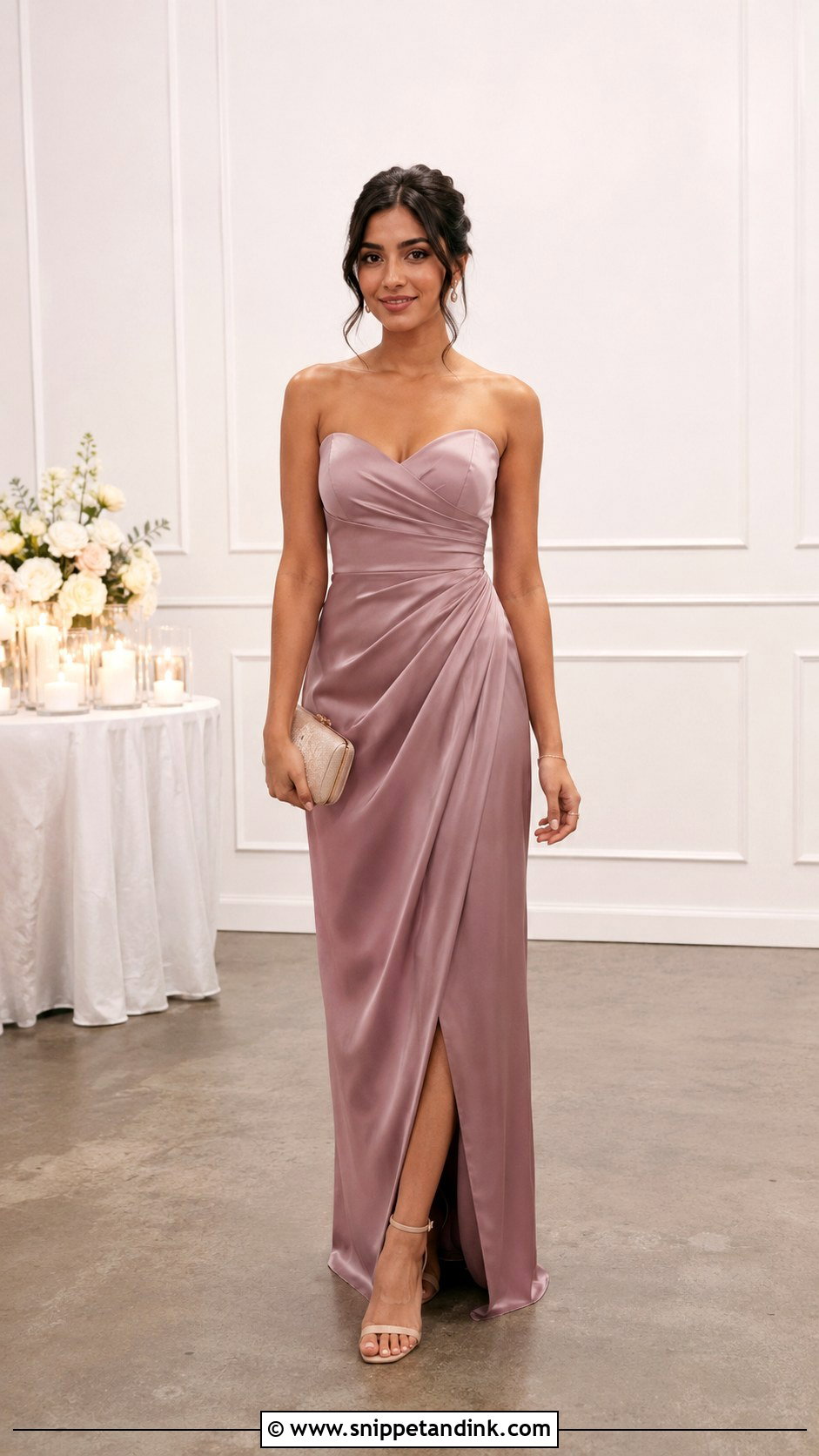 Mauve Bridesmaid Dress - Snippet and Ink - 25 Bridal Maids Dresses Style
