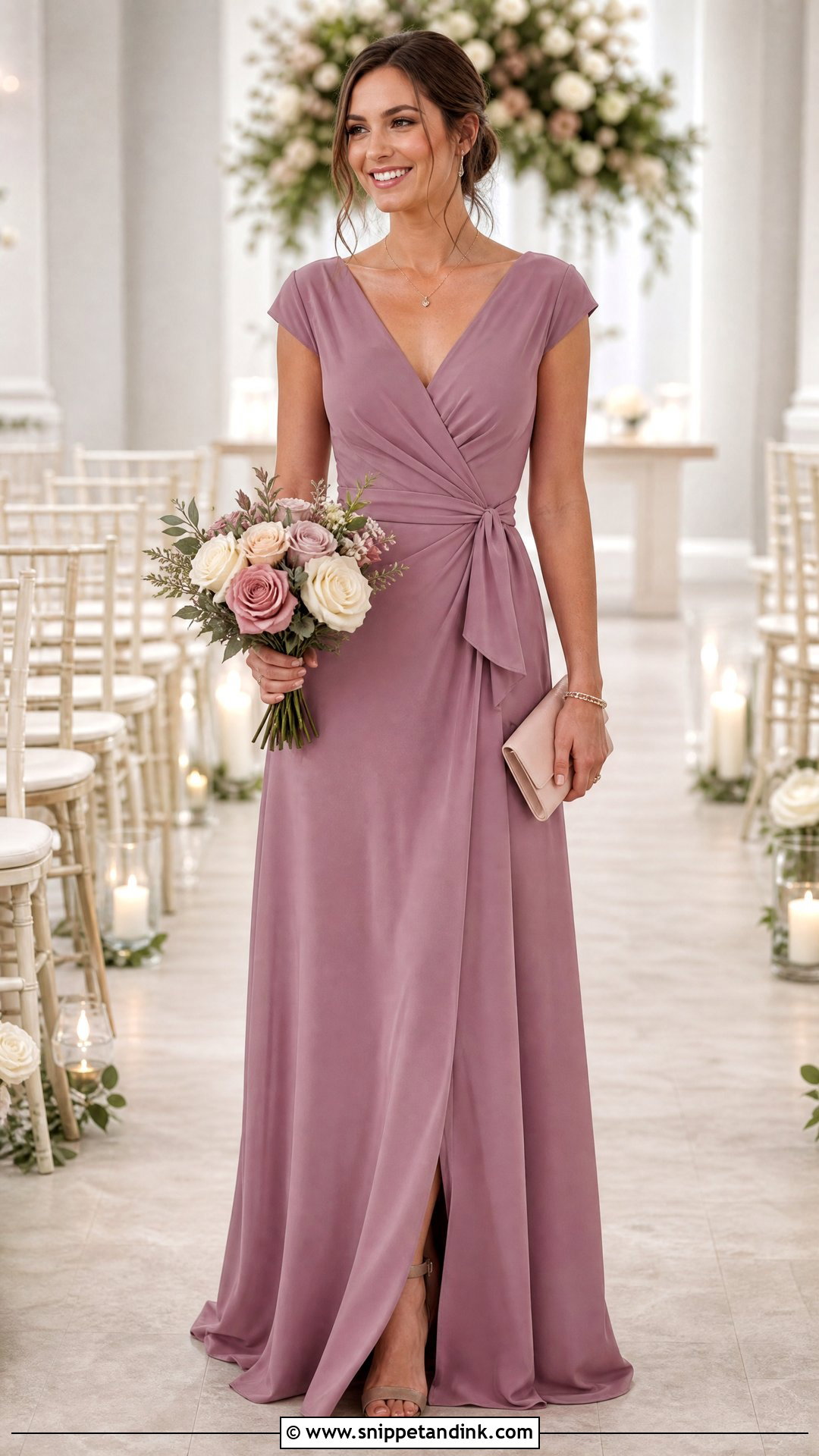 Mauve Convertible Bridesmaid Dress - Snippet and Ink - 20 Bride's Maid Dress Ideas