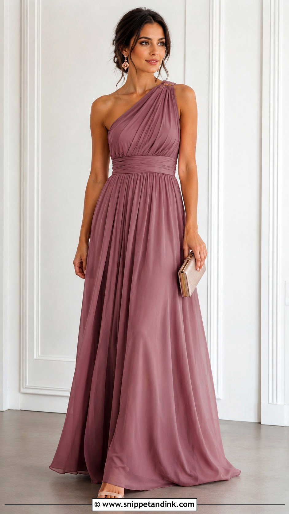 Mauve Convertible Bridesmaid Dress - Snippet and Ink - 20 Best Maid Dresses Designs