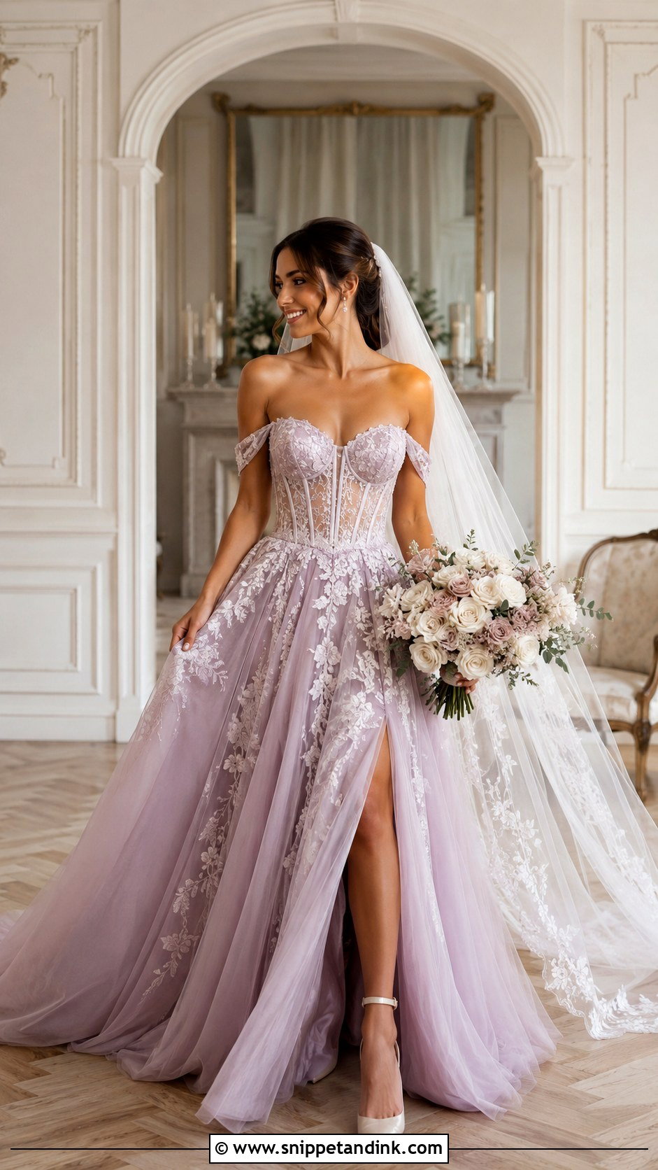 Mauve Corset Wedding Dress - Snippet and Ink - 20 Mauve Wedding Dress Ideas