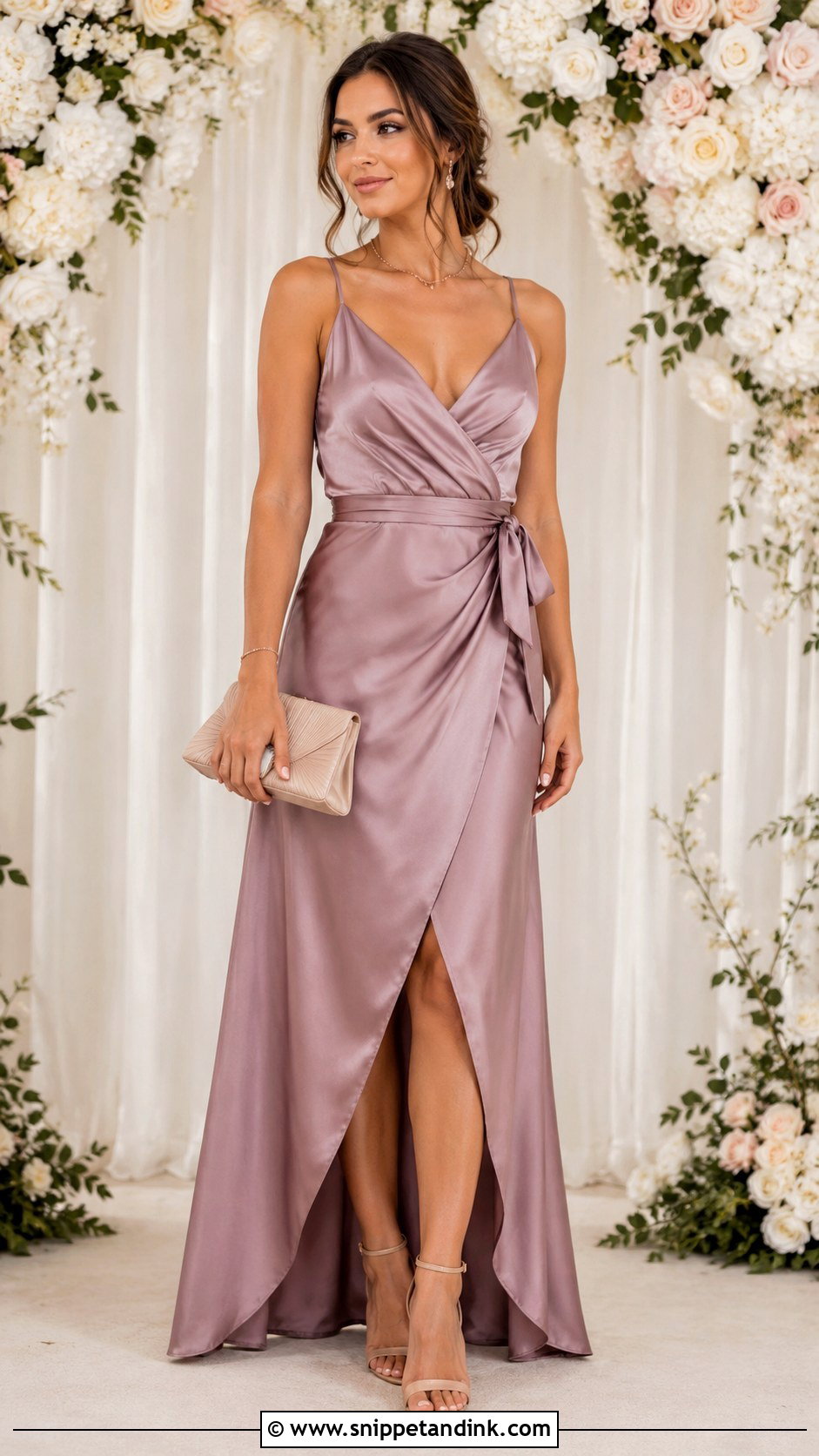 Mauve Maid Of Honor Gown - Snippet and Ink - 25 Elegant Maid of Honor Gown Ideas