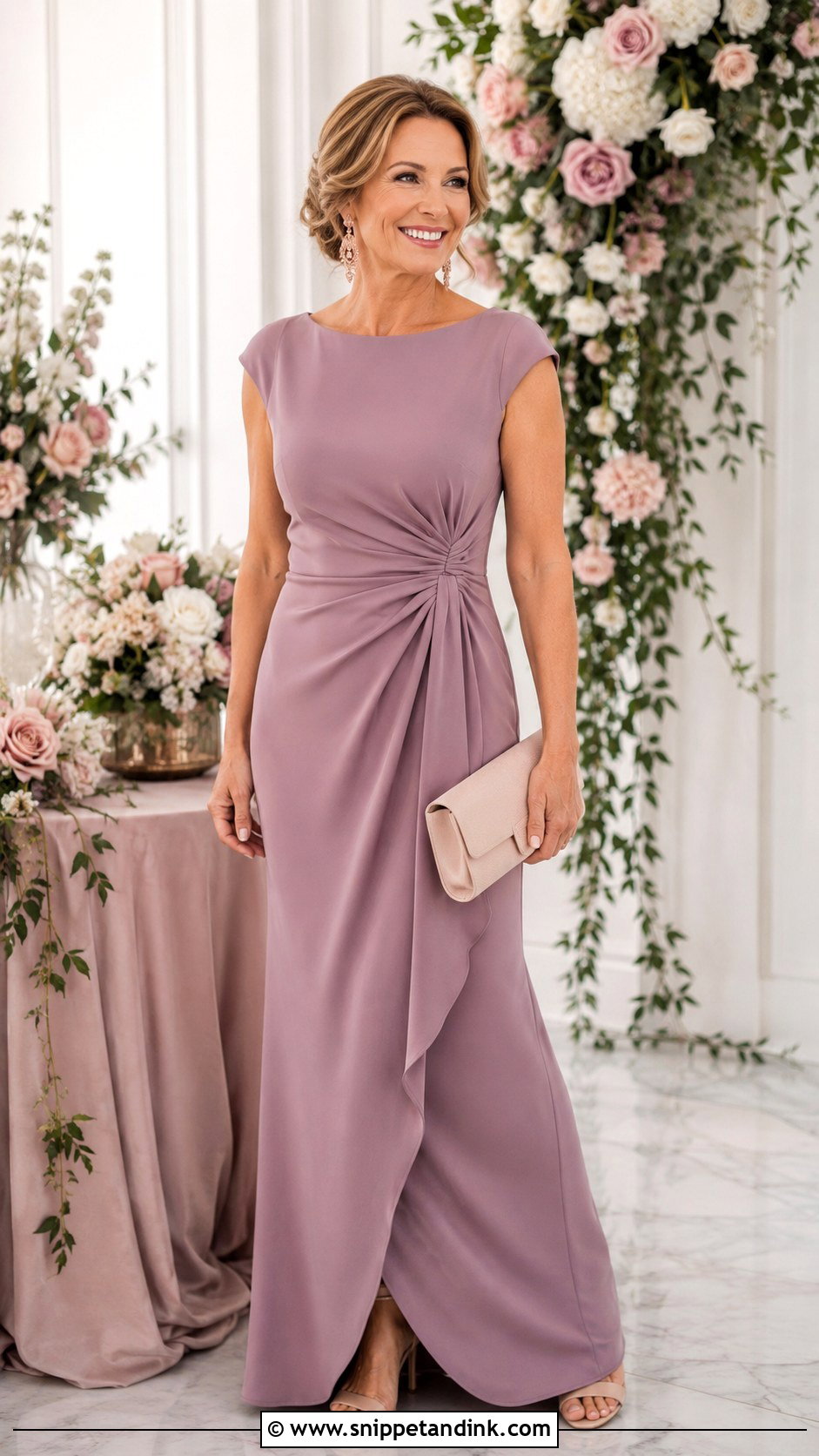 Mauve Mother Of The Bride Gown - Snippet and Ink - 25 Brides Mom Ideas