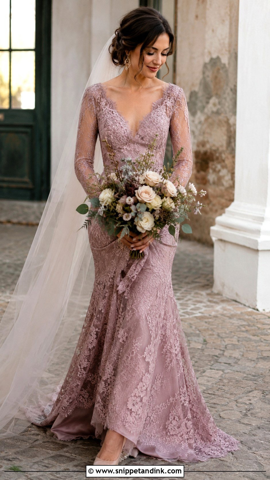 Mauve Pink Wedding Dress - Snippet and Ink - 25 Pink Wedding Dress for Bride Ideas