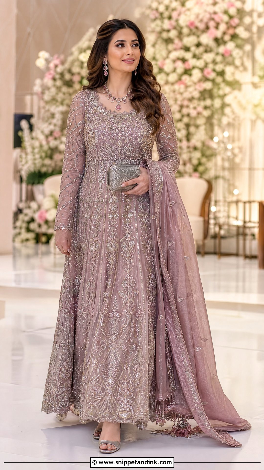 Mauve Walima Dress - Snippet and Ink - 20 Walima Dress Colours