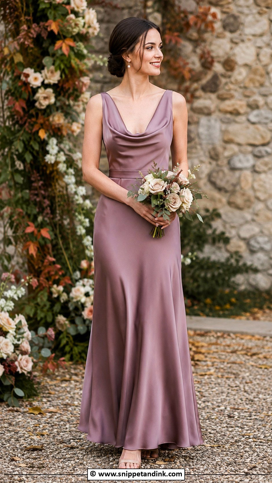 Mauve Wedding Dress - Snippet and Ink - 30 Colored Wedding Dresses