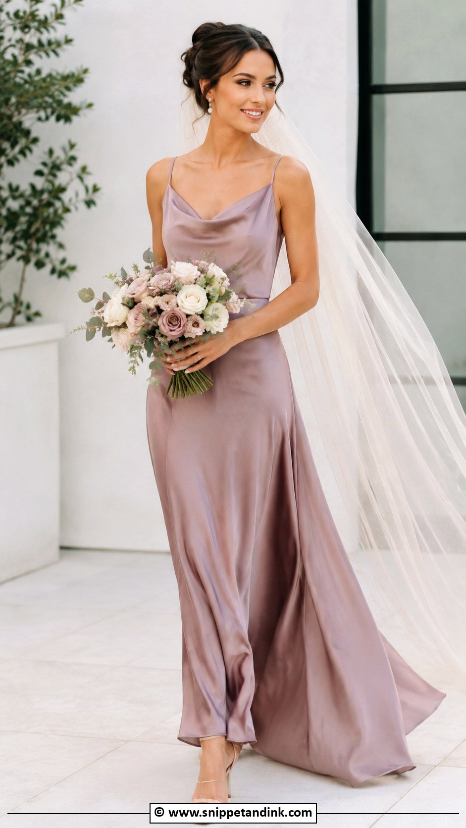 Mauve Wedding Dress - Snippet and Ink - 25 Color Wedding Dress Ideas