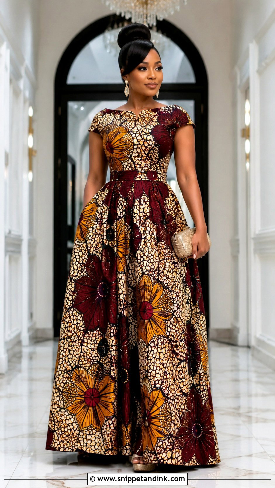Maxi Flay Ankara Gown - Snippet and Ink - 20 Flay Ankara Gown Ideas