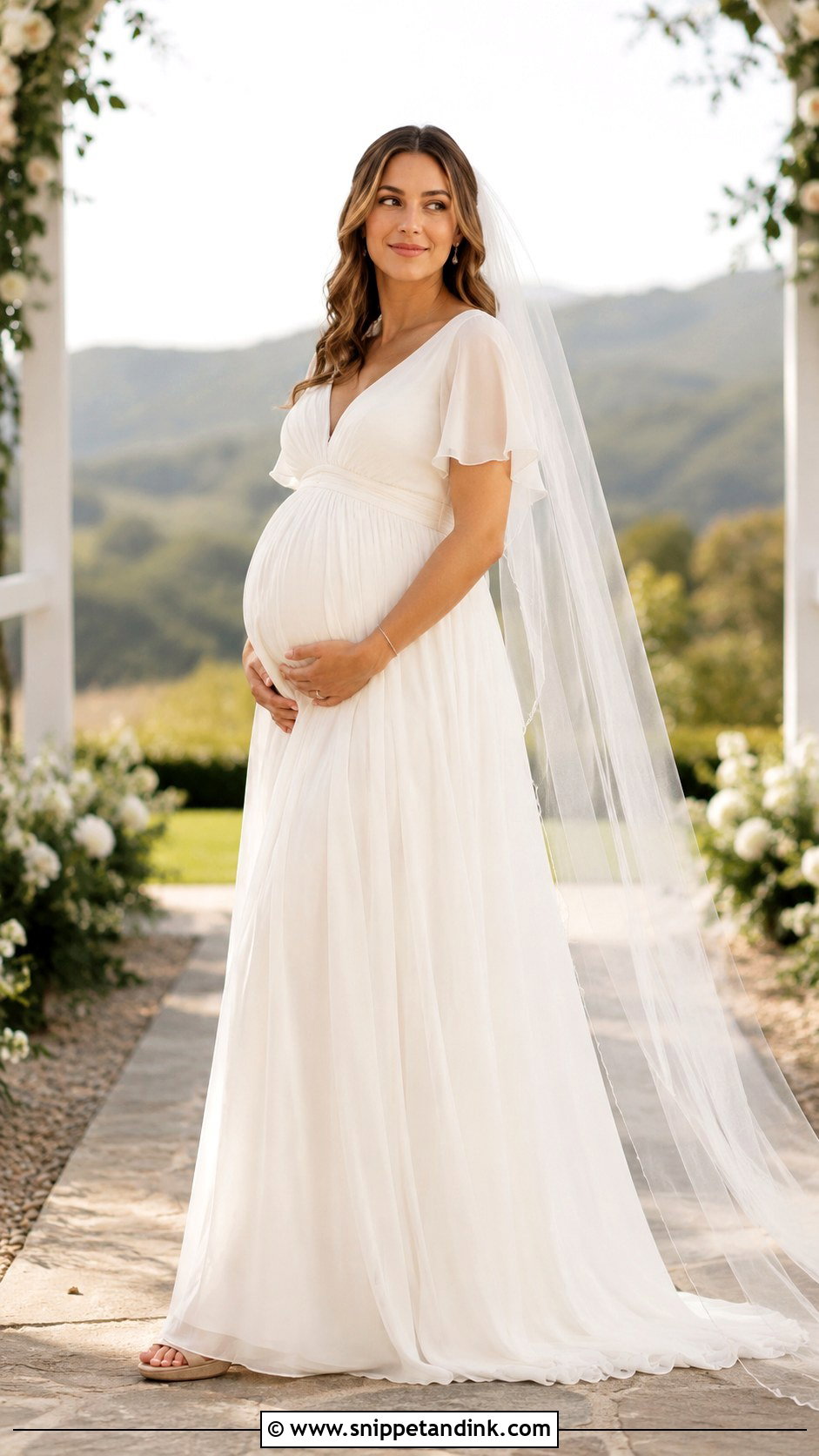 Maxi Maternity Wedding Dress - Snippet and Ink - 30 Maternity Wedding Dress Ideas