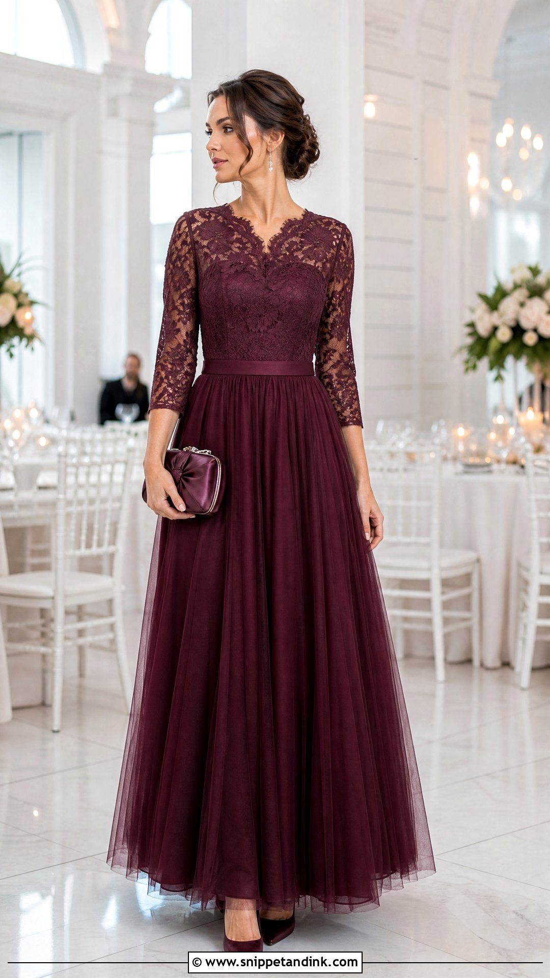 Maxi Tulle Skirt And Lace Top Outfit - Snippet and Ink - 20 Tulle Skirt Outfit Wedding Ideas
