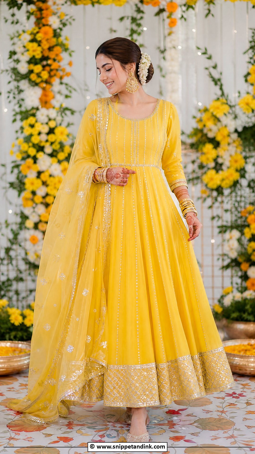 Mayon Dress With Anarkali Frock - Snippet and Ink - 35 Mayon Dresses