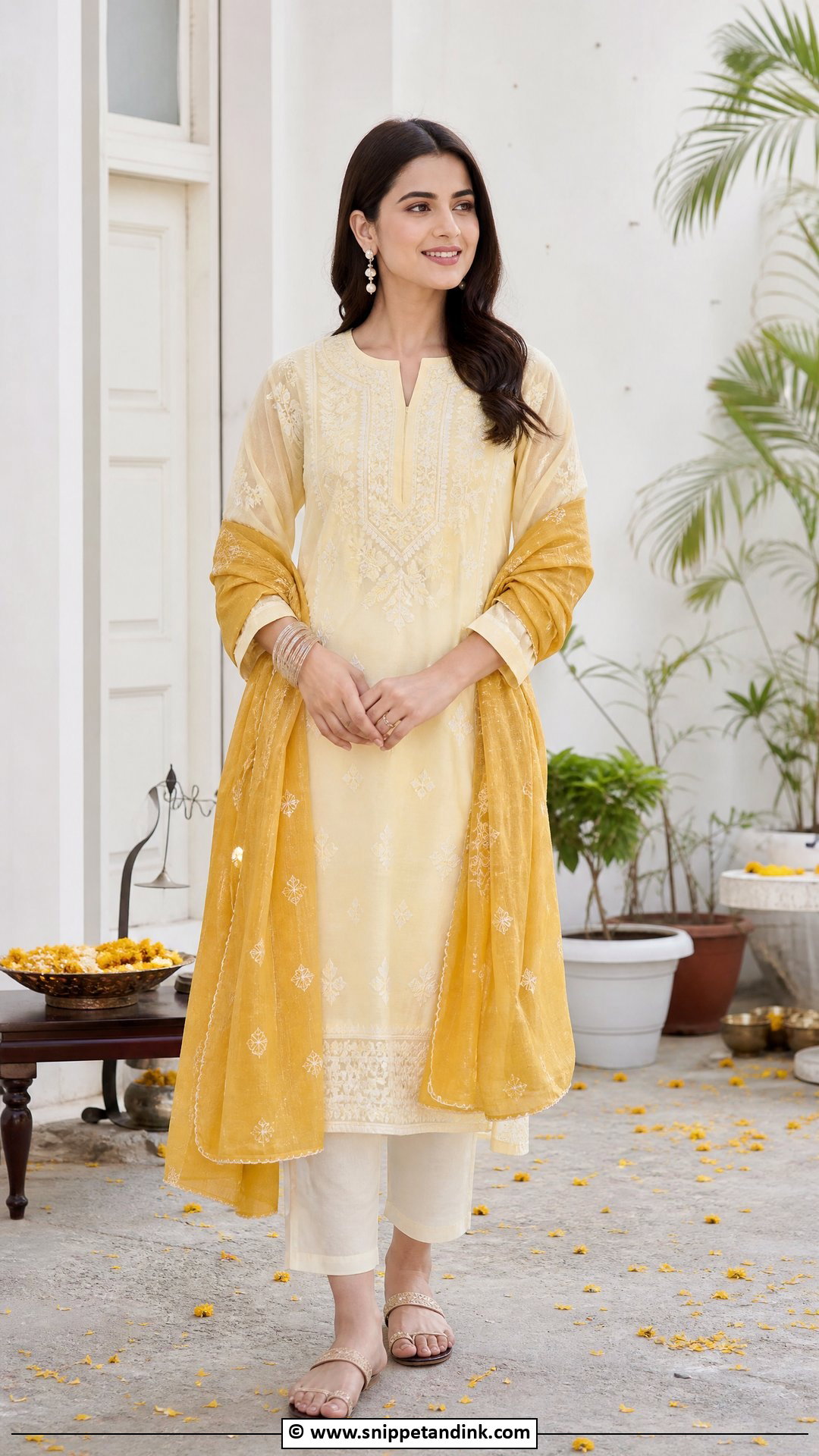 Mayon Dress With Chikankari Kurta - Snippet and Ink - 35 Mayon Dresses
