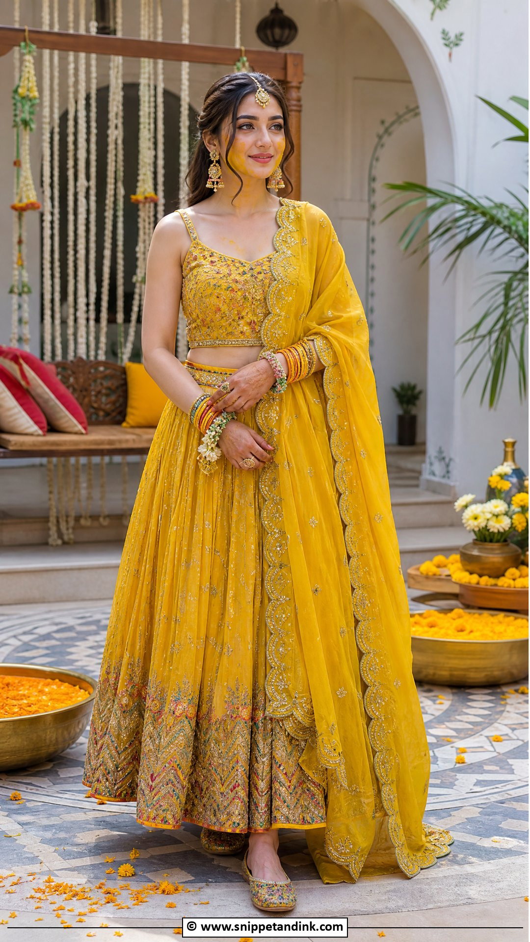 Mayon Dress With Lehenga Choli - Snippet and Ink - 35 Mayon Dresses