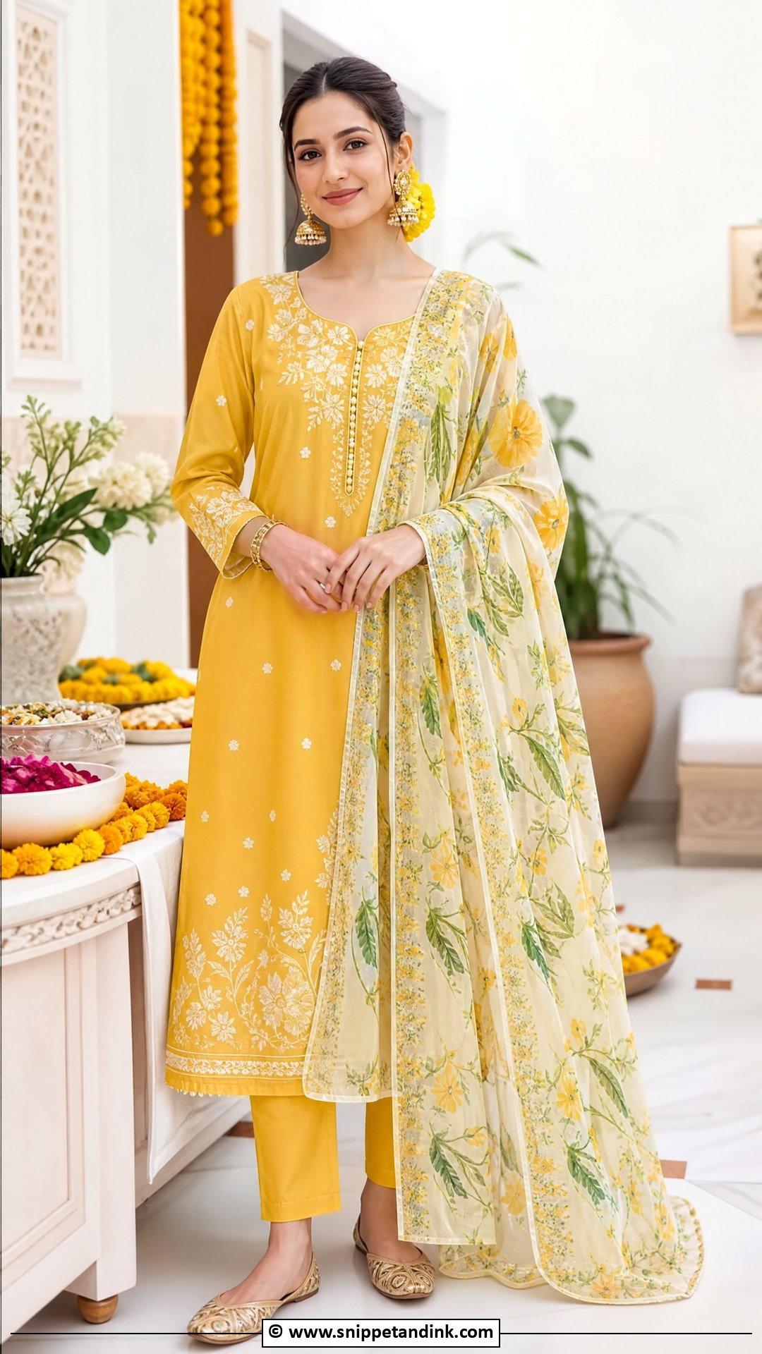 Mayon Dress With Simple Lawn Suit - Snippet and Ink - 35 Mayon Dresses