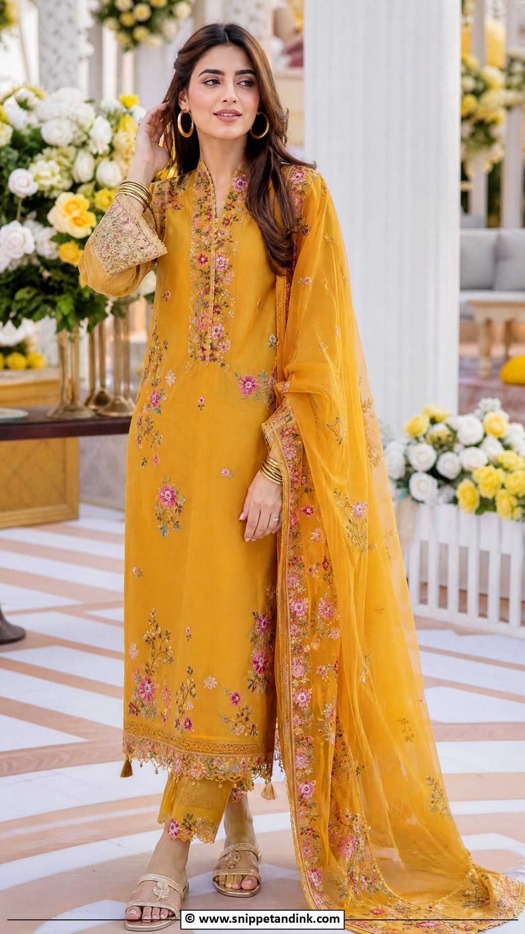 Mayon Dress With Thread Embroidery - Snippet and Ink - 35 Mayon Dresses