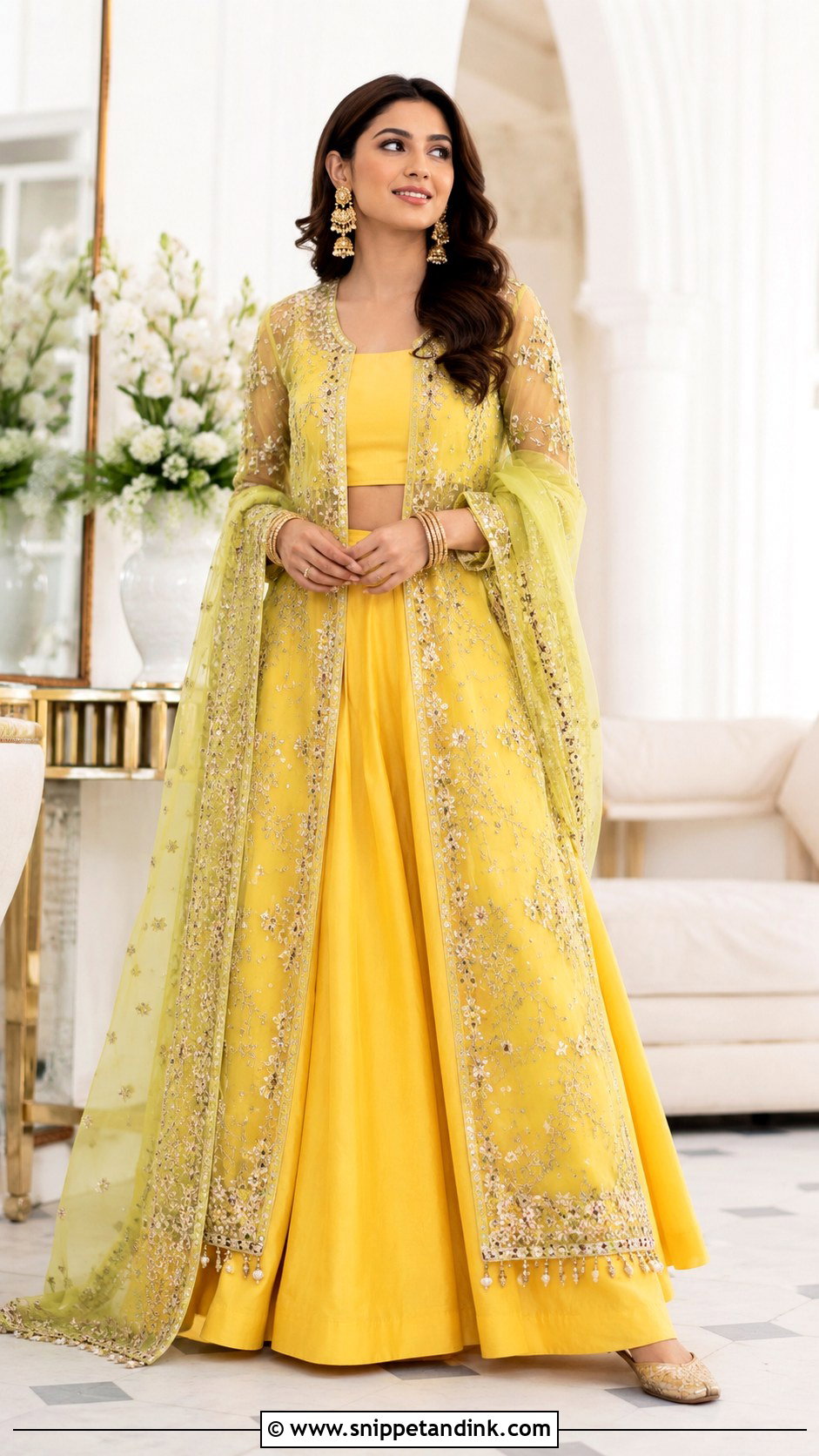 Mayoun Jacket Lehenga - Snippet and Ink - 25 Mayoun Dress Ideas