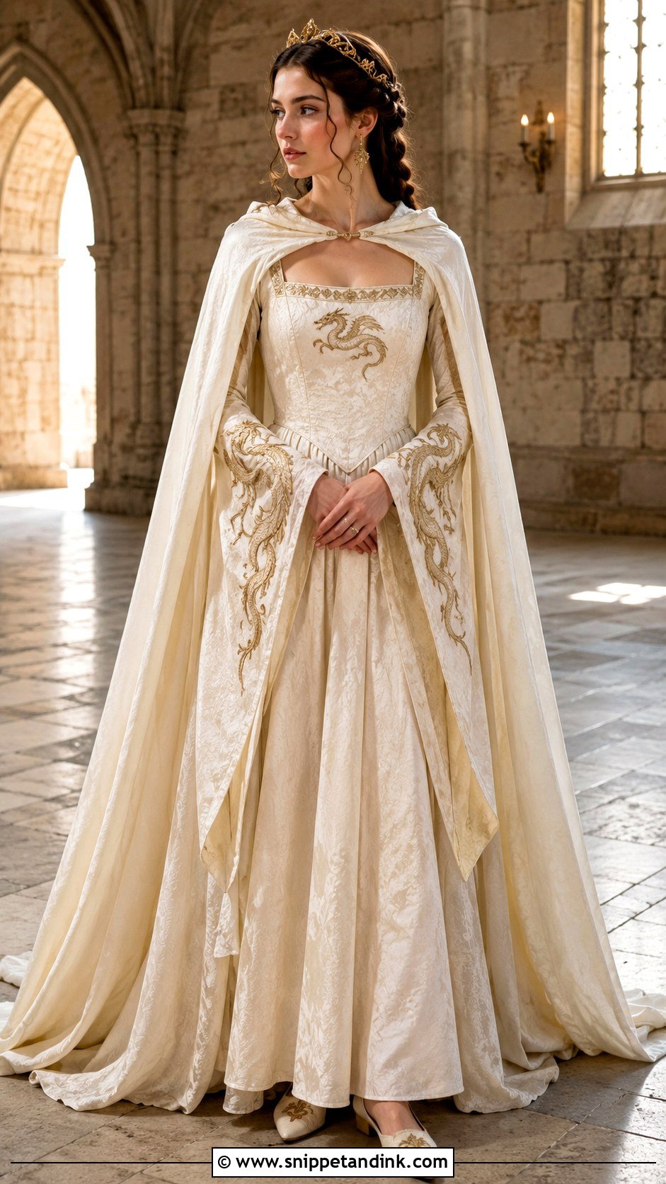 Medieval Dragon Wedding Dress - Snippet and Ink - 20 Dragon Wedding Dress Ideas