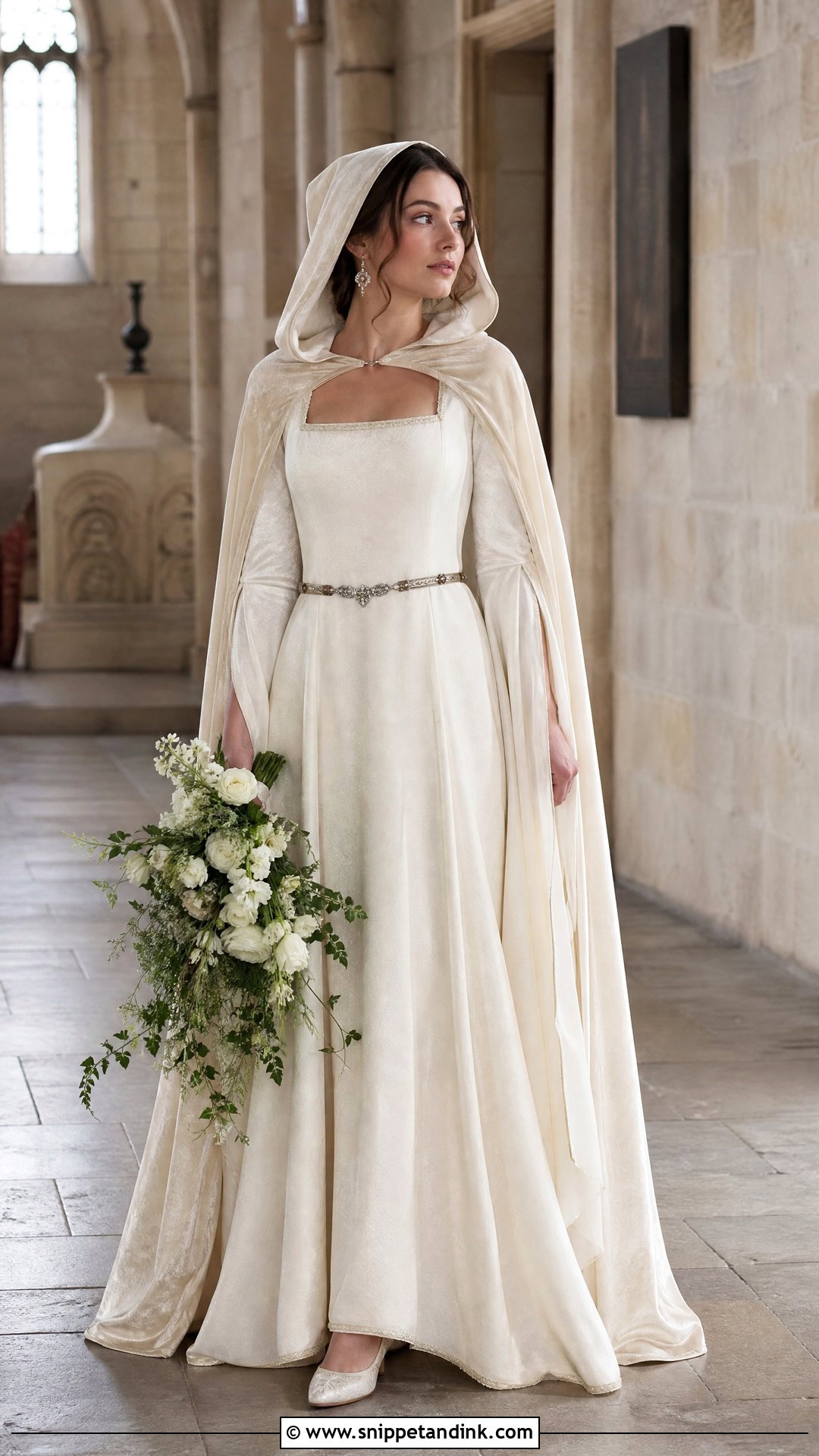 Medieval Hooded Wedding Dress - Snippet and Ink - 20 Wedding Dress with Hood Ideas