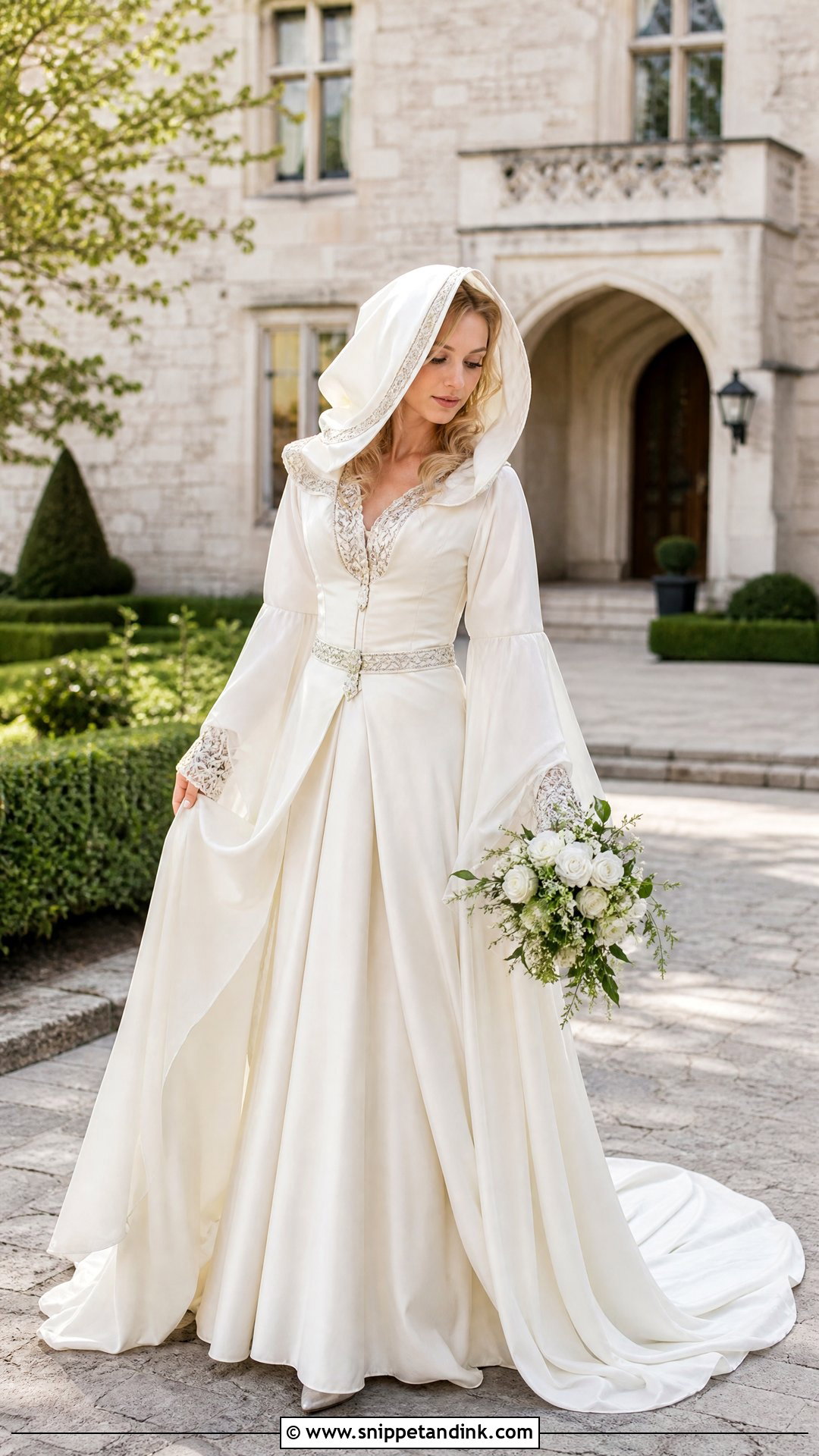 Medieval Hooded Wedding Dress - Snippet and Ink - 20 Hooded Wedding Dress Ideas