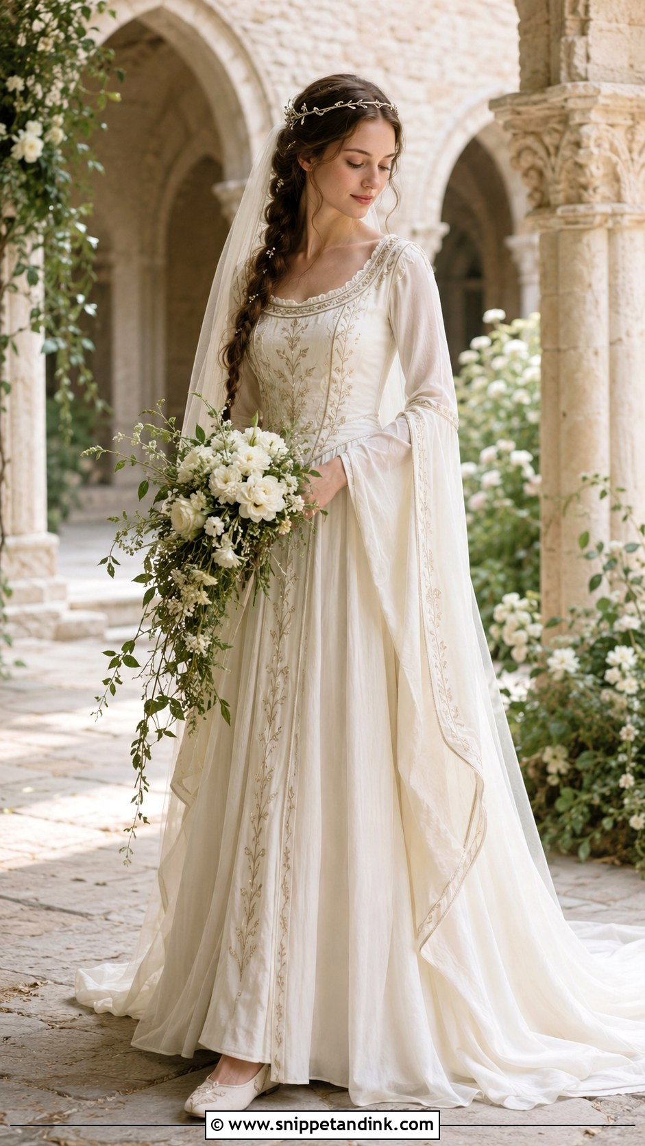 Medieval Inspired Wedding Dress - Snippet and Ink - 20 Fairytale Wedding Dress Enchanted Ideas