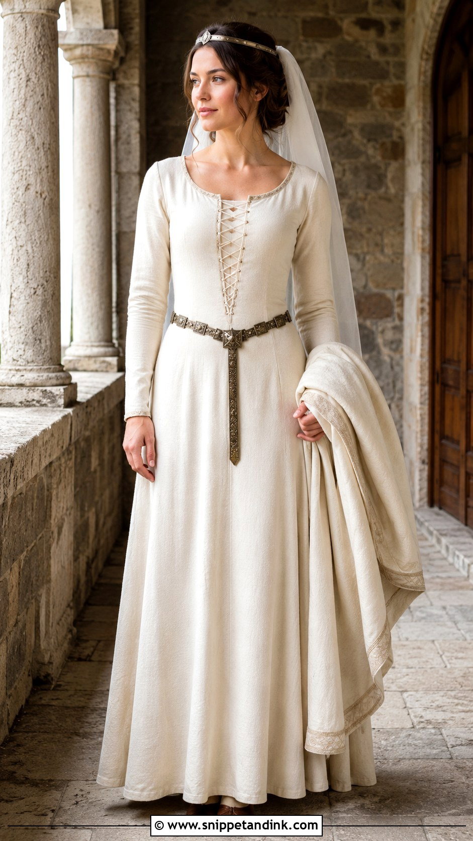 Medieval Kirtle Wedding Dress - Snippet and Ink - 20 Medieval Wedding Dresses