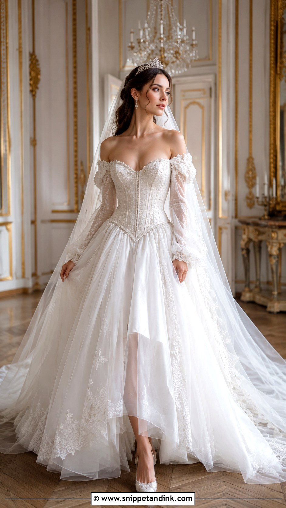 Medieval Princess Wedding Dress With Basque Waist - Snippet and Ink - 30 Medieval Princesses Wedding Dress Ideas