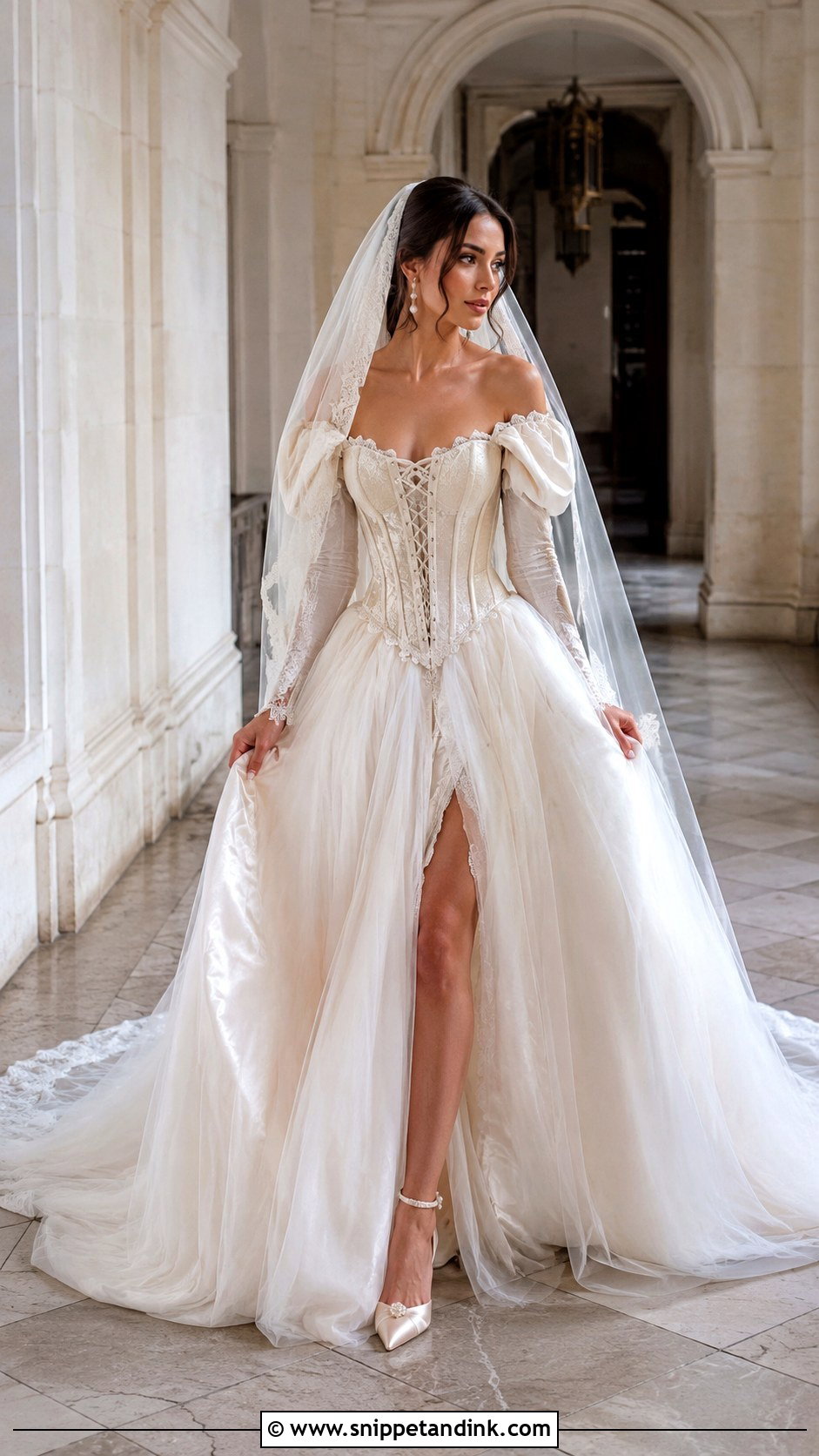 Medieval Princess Wedding Dress With Corset Bodice - Snippet and Ink - 30 Medieval Princesses Wedding Dress Ideas