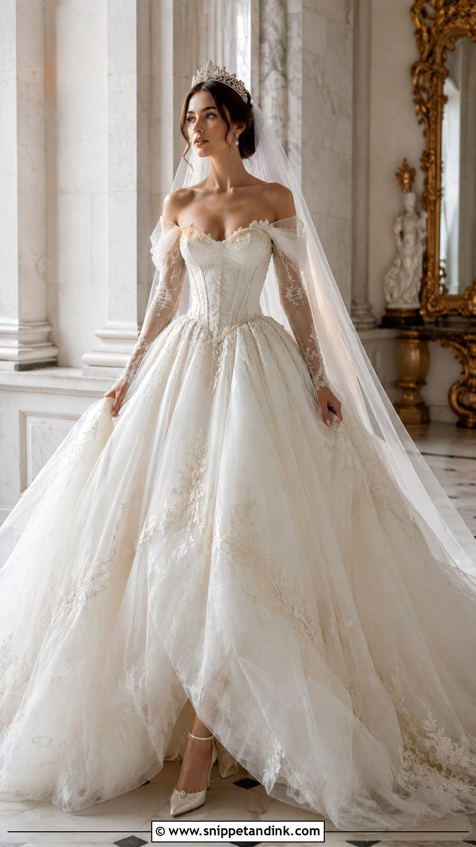 Medieval Princess Wedding Dress With Full Skirt - Snippet and Ink - 30 Medieval Princesses Wedding Dress Ideas