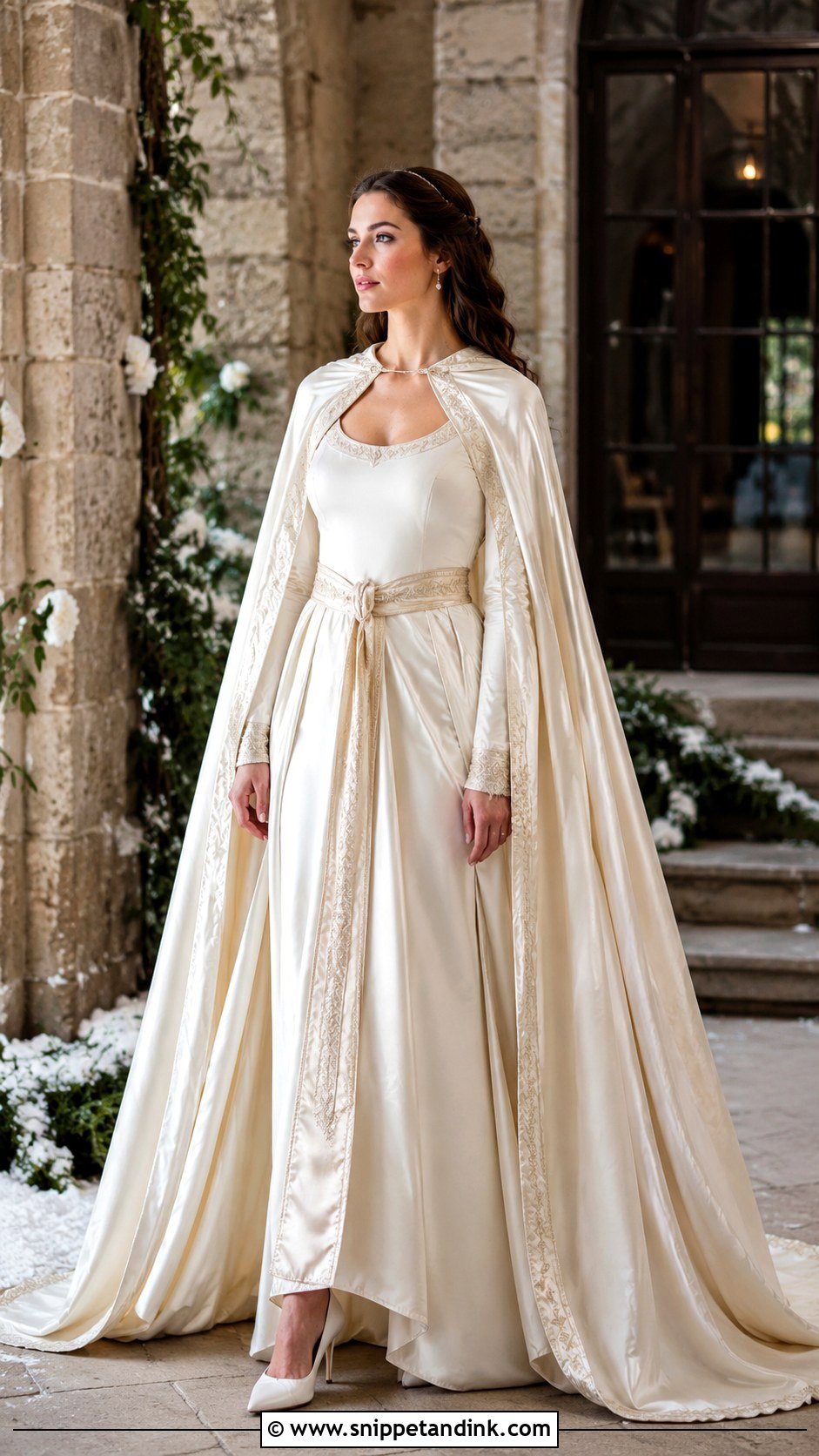 Medieval Princess Wedding Dress With Velvet Details - Snippet and Ink - 30 Medieval Princesses Wedding Dress Ideas