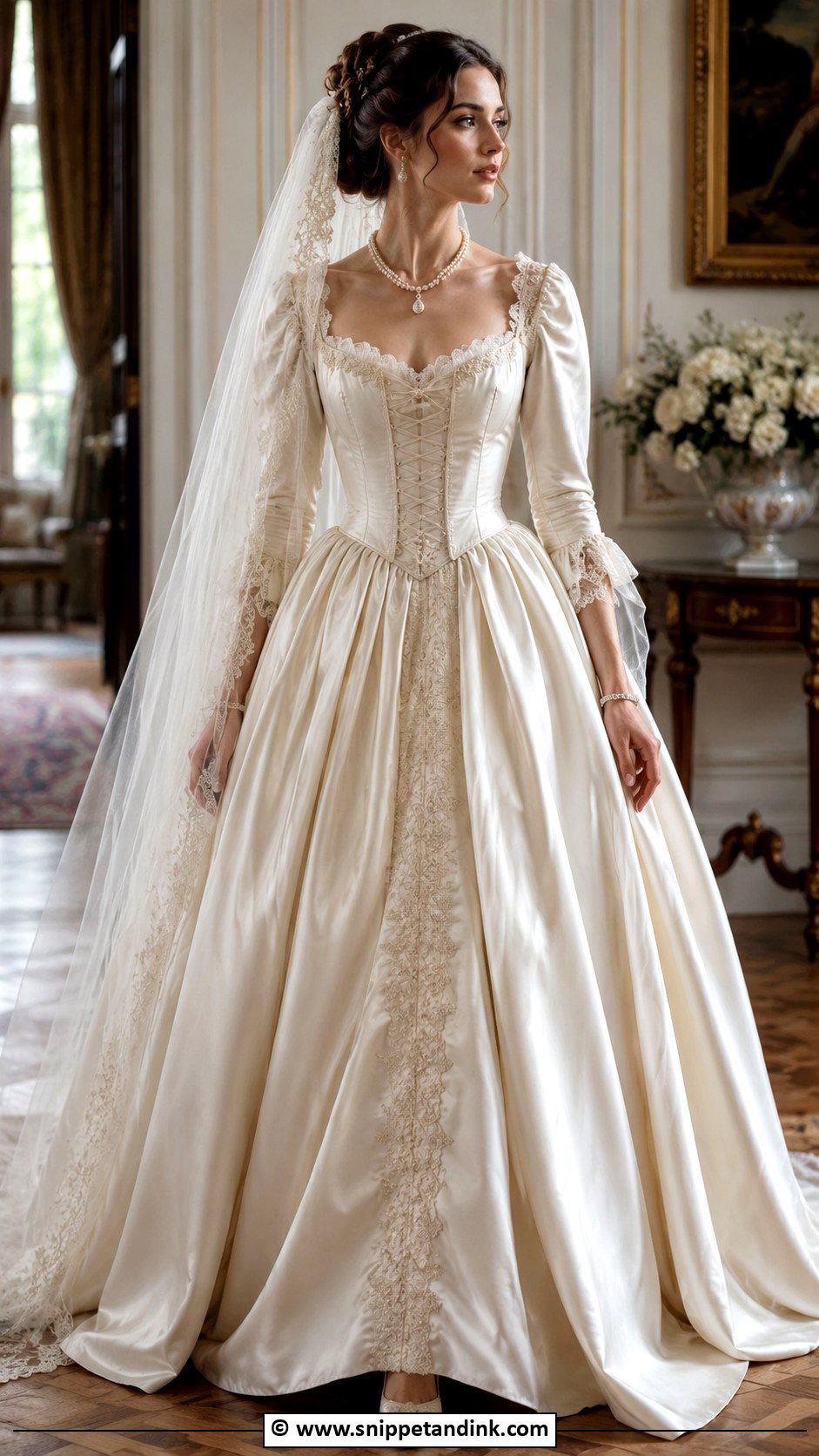 Medieval Wedding Dress With Corset Bodice - Snippet and Ink - 30 Medieval Wedding Dress Ideas