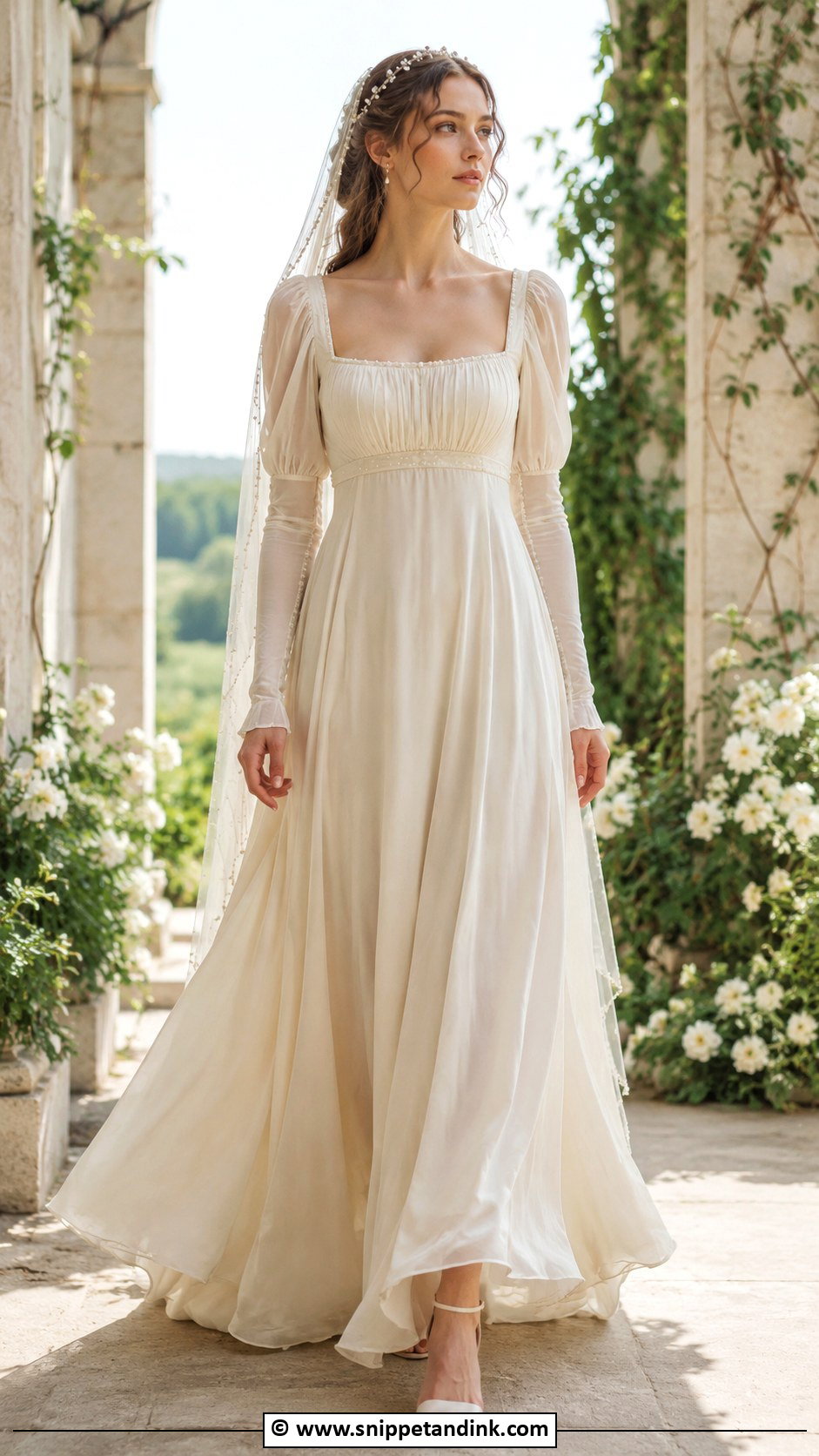 Medieval Wedding Dress With Juliet Sleeves - Snippet and Ink - 30 Medieval Wedding Dress Ideas