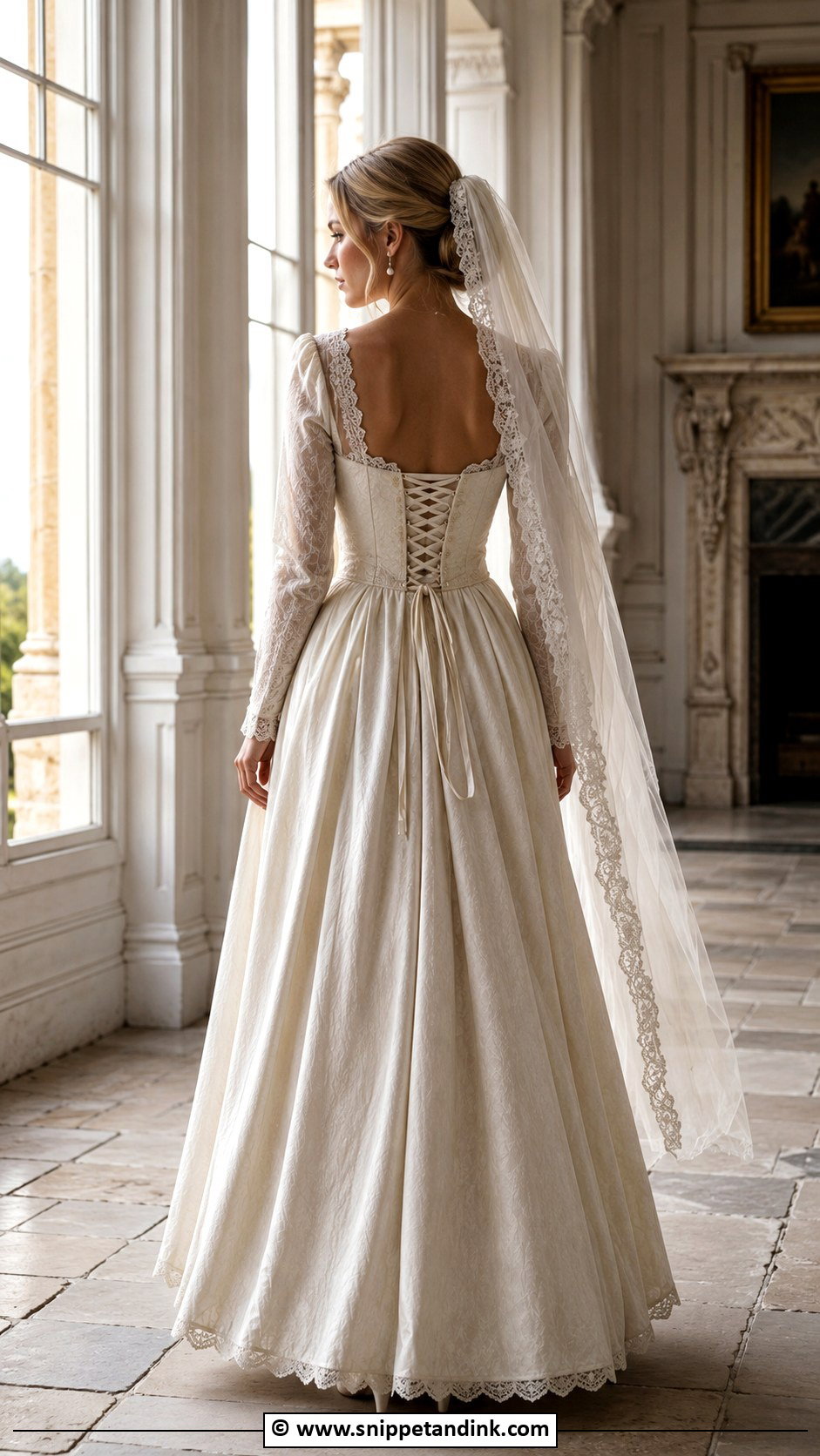 Medieval Wedding Dress With Lace Up Back - Snippet and Ink - 30 Medieval Wedding Dress Ideas