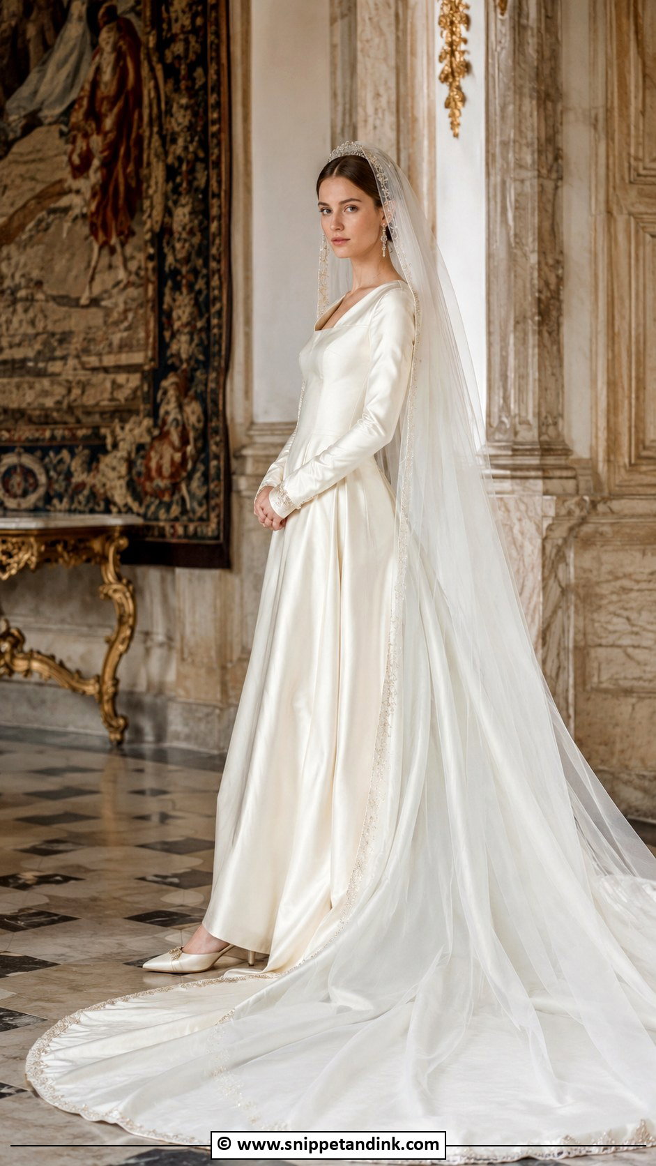 Medieval Wedding Dress With Long Train - Snippet and Ink - 30 Medieval Wedding Dress Ideas