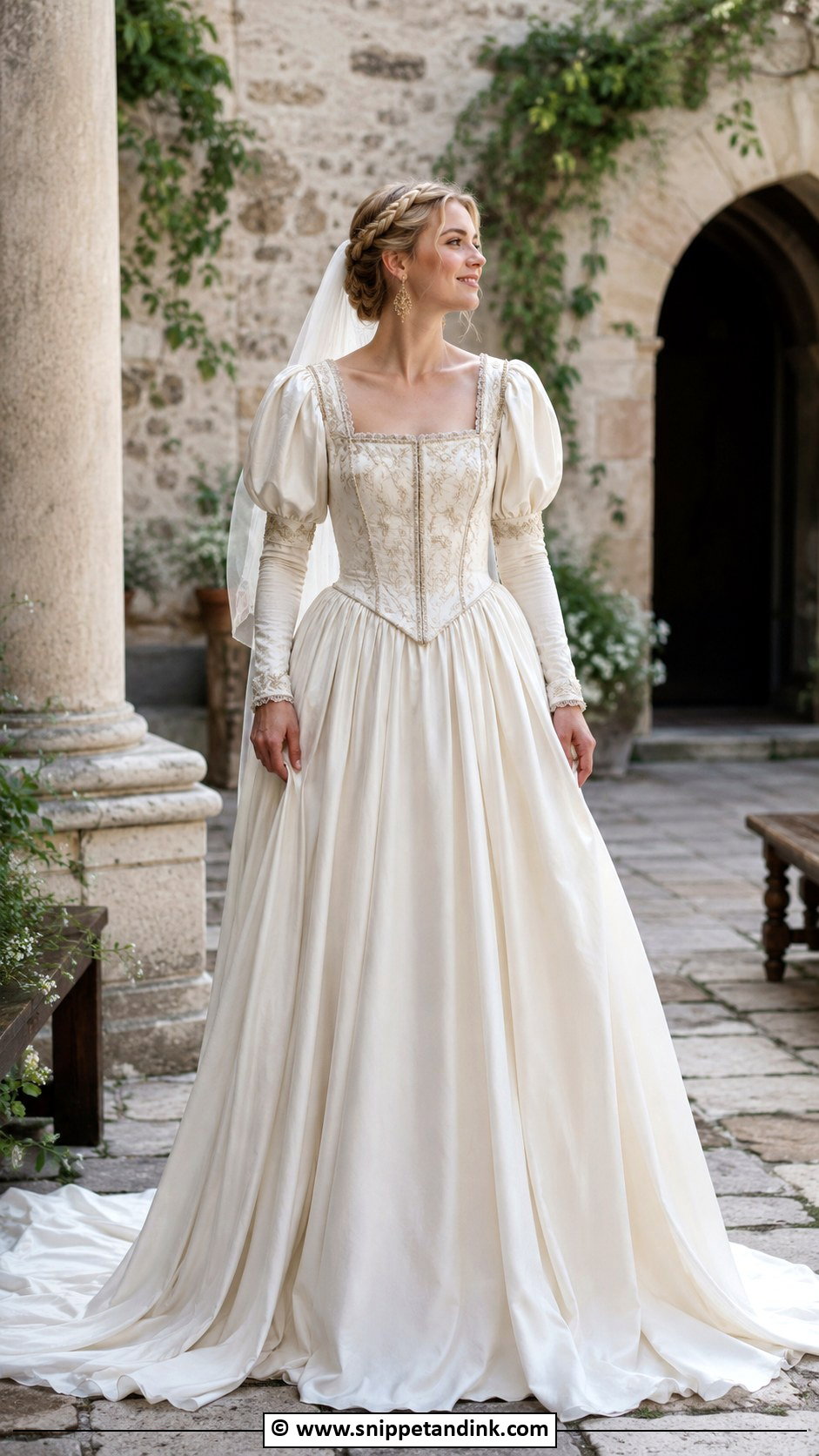 Medieval Wedding Dress With Renaissance Sleeves - Snippet and Ink - 30 Medieval Wedding Dress Ideas