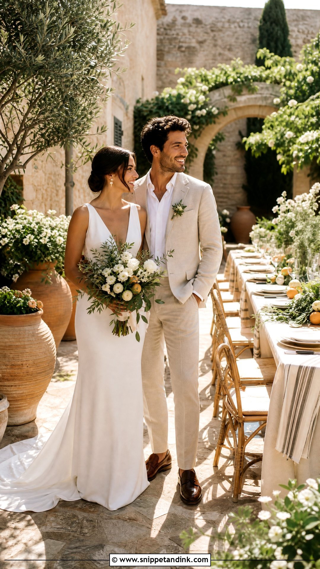 Mediterranean Outdoor Wedding Aesthetic - Snippet and Ink - 20 Outdoor Wedding Aesthetic Ideas