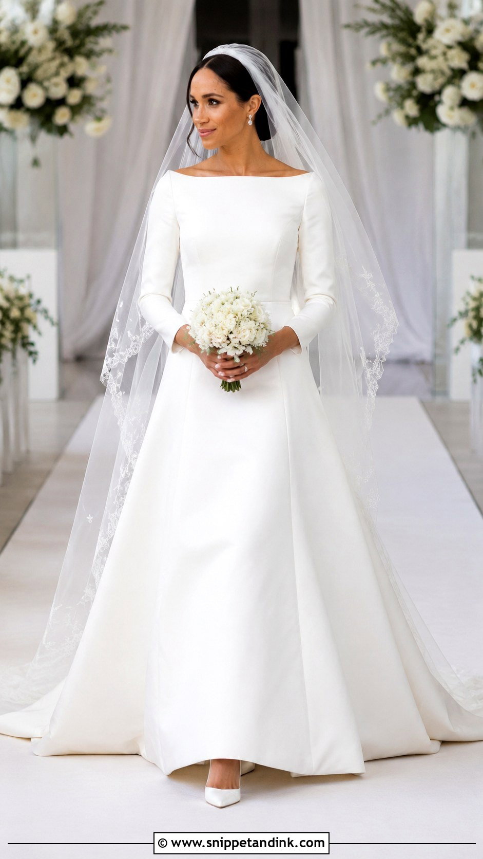 Meghan Markle A Line Wedding Dress - Snippet and Ink - 20 Megan Markle Wedding Dress Style Ideas