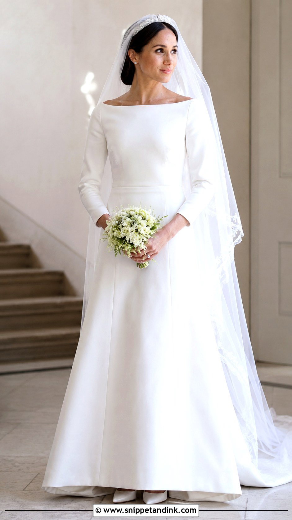Meghan Markle A Line Wedding Dress - Snippet and Ink - 30 Meghan Markle Wedding Dress Ideas