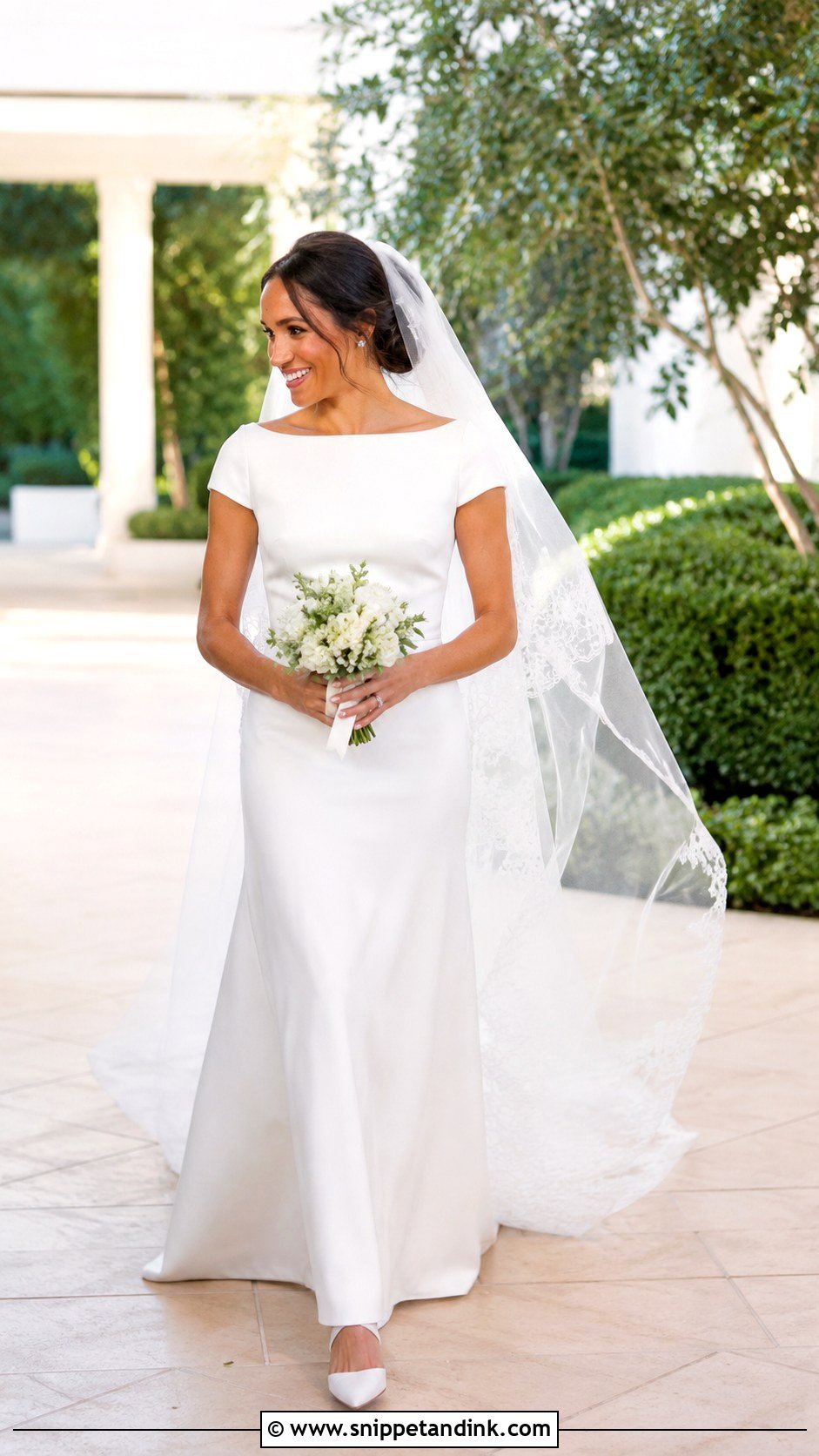 Meghan Markle Cap Sleeve Wedding Dress - Snippet and Ink - 20 Megan Markle Wedding Dress Style Ideas